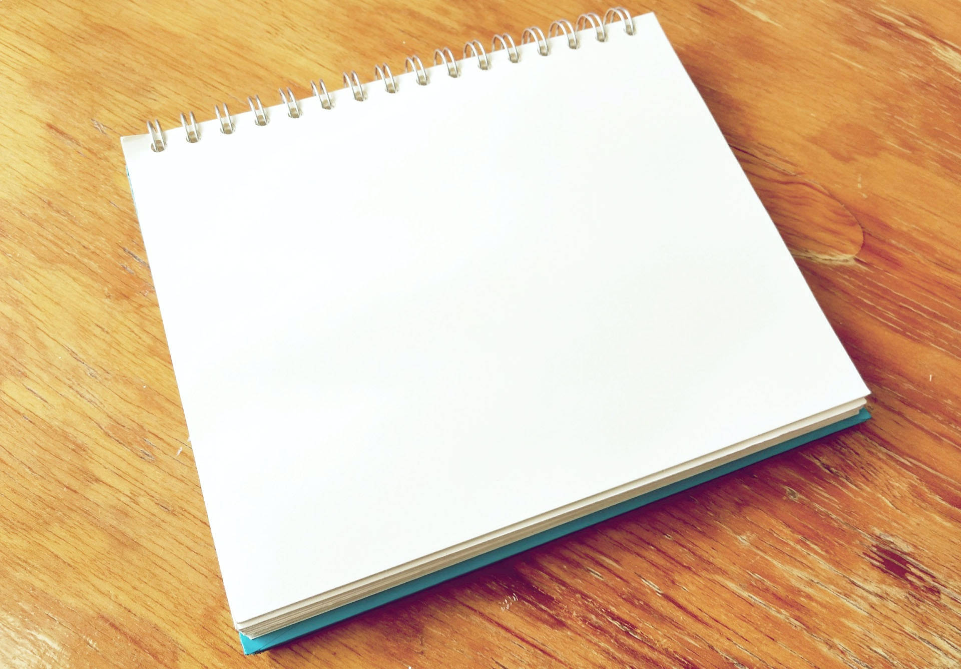 White Blank Page Notebook Background