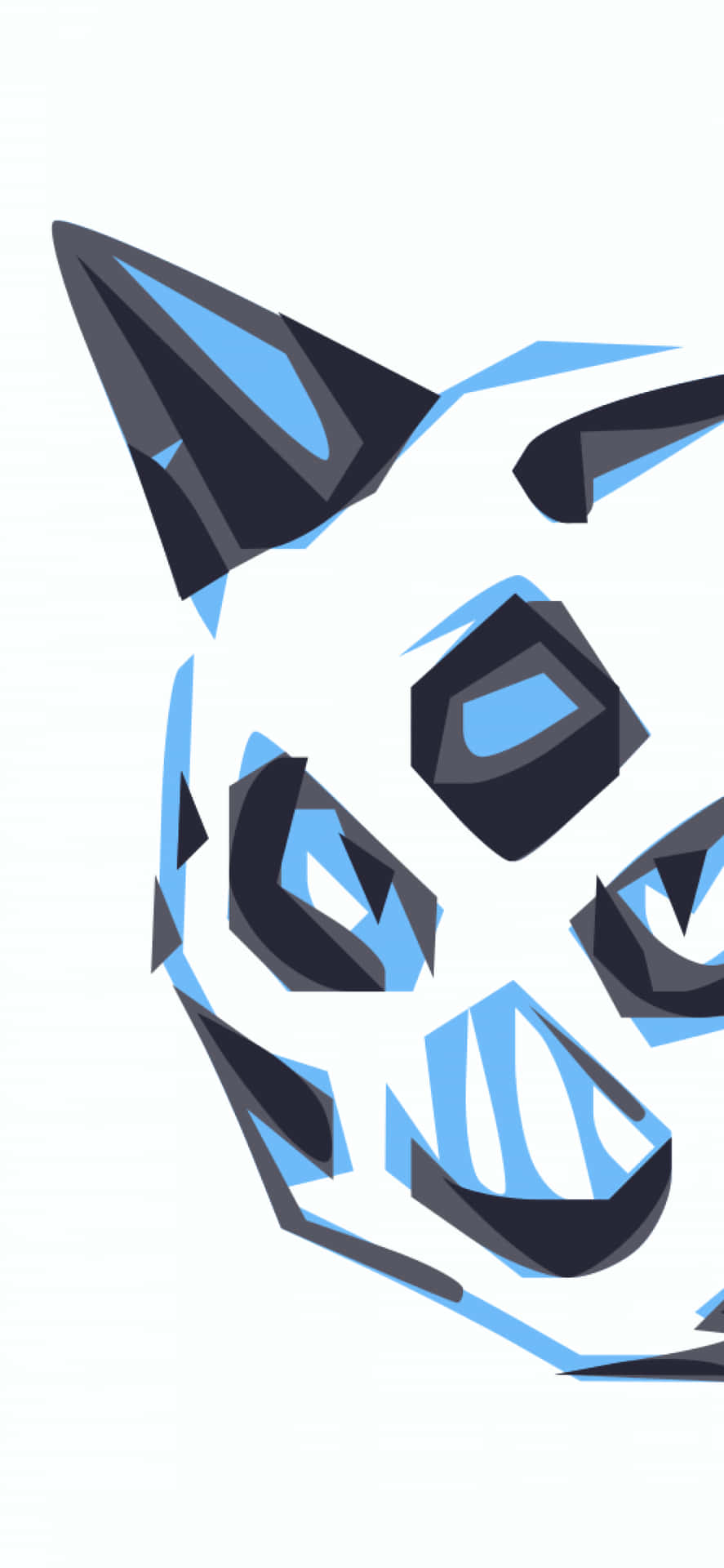 White, Blue, And Black Glalie Cool Phone Background