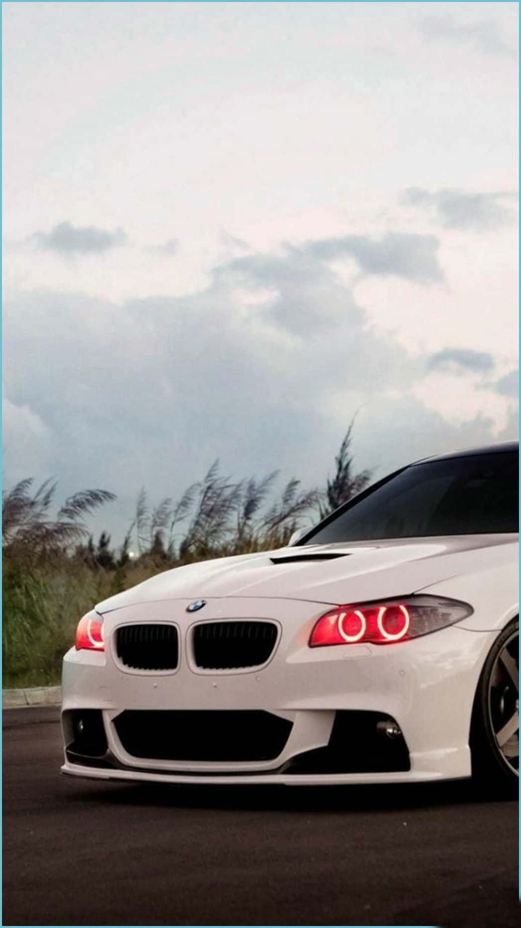 White Bmw Android Background