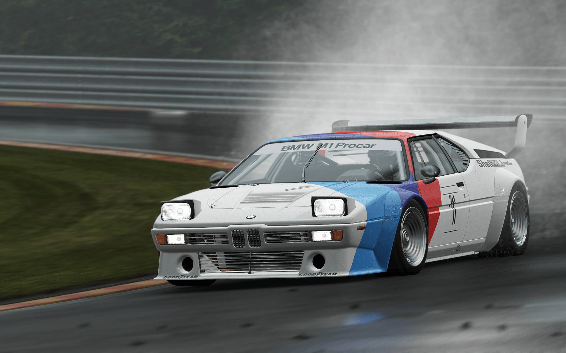 White Bmw M1 Procar From Project Cars Background