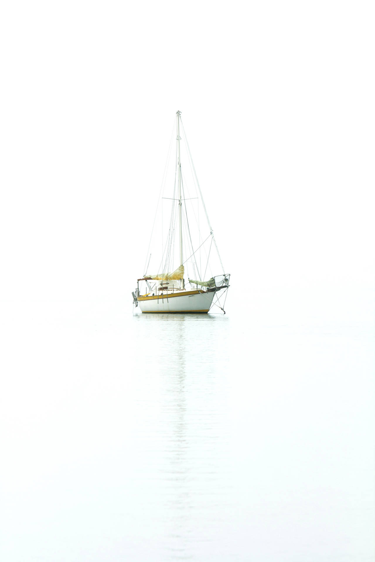 White Boat Poster Background