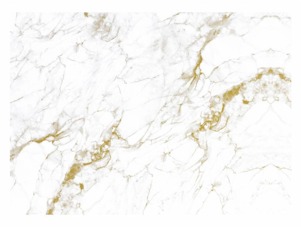 White Bordered Gold Marble