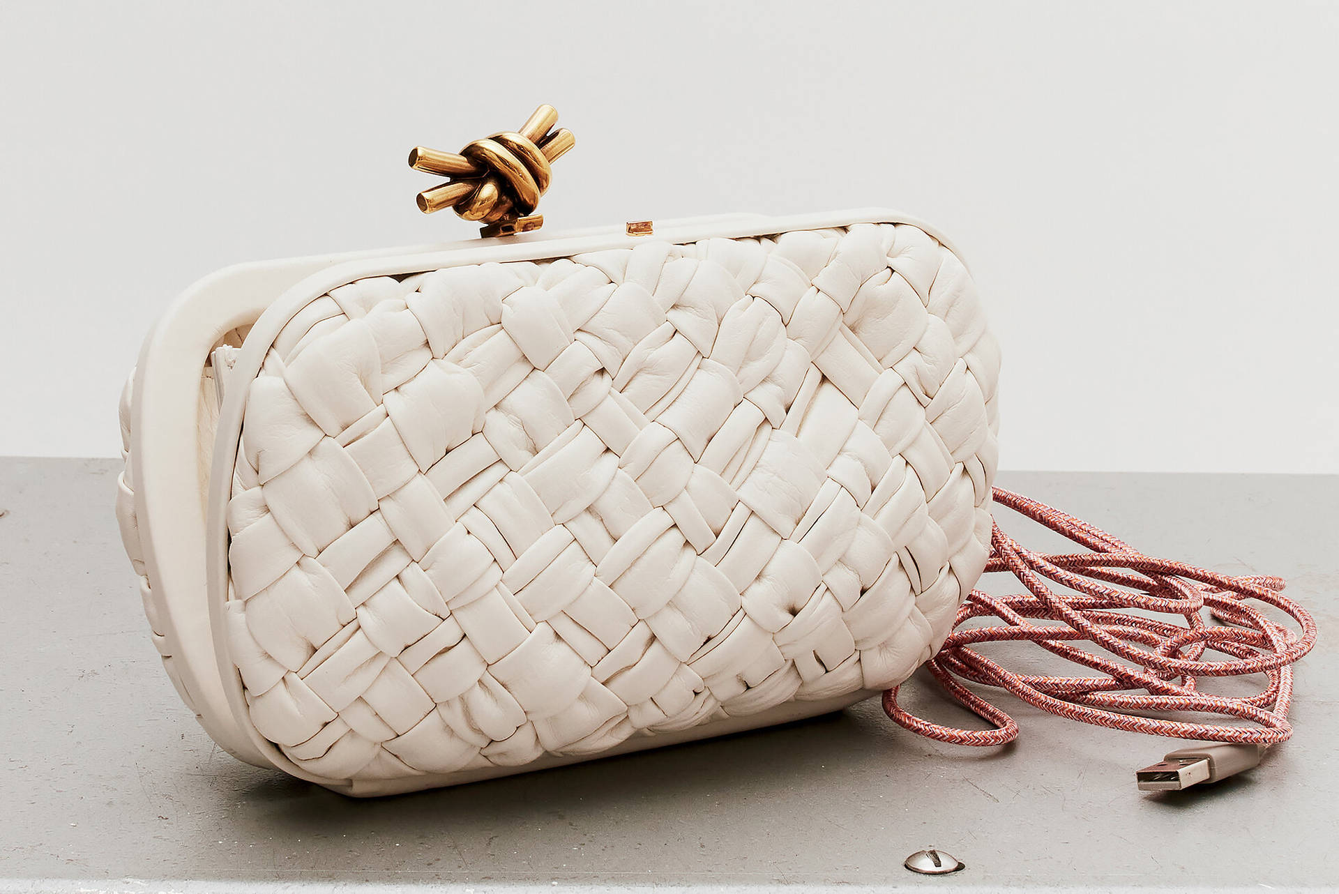 White Bottega Veneta Purse