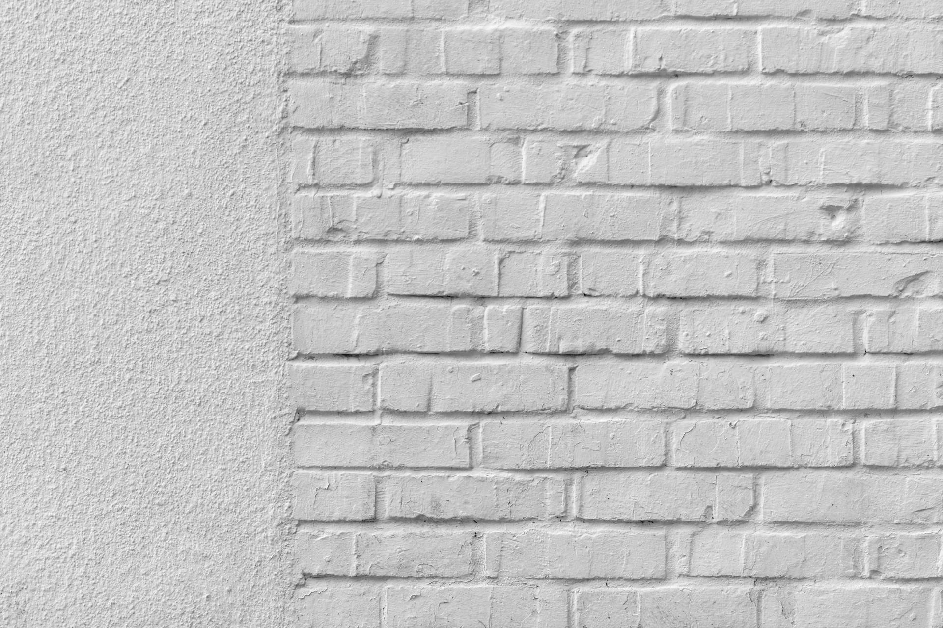White Brick And Stucco Wall Background