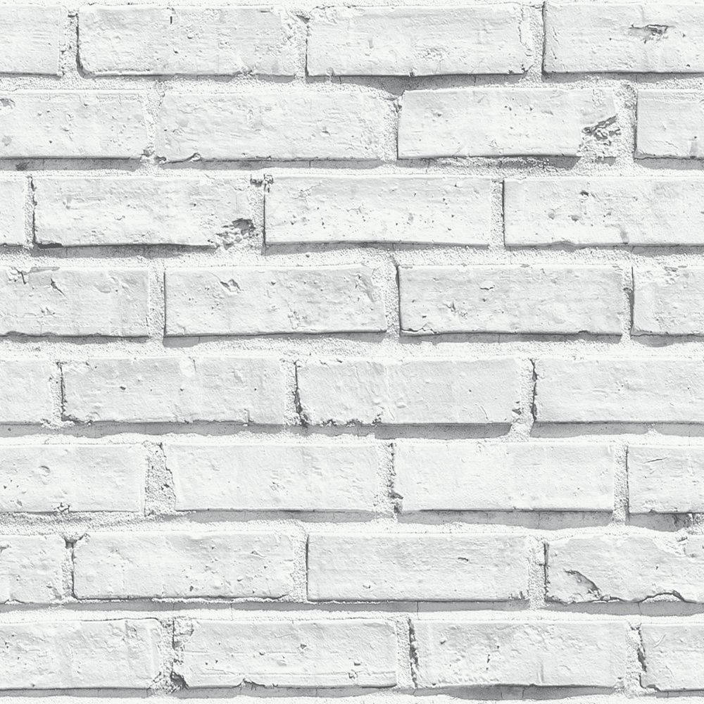 White Brick Smooth Stone Finish Background