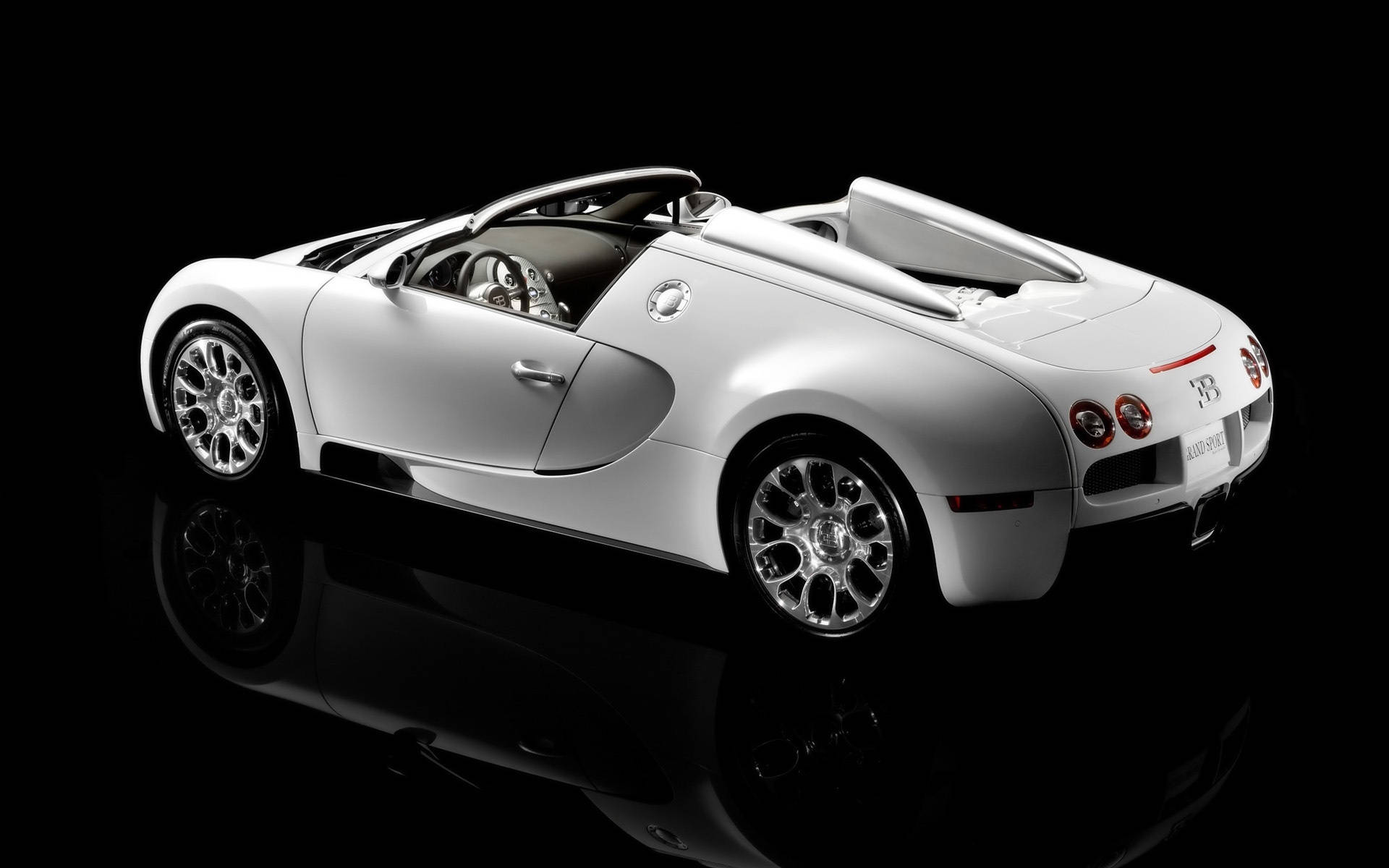 White Bugatti Sports Car Iphone