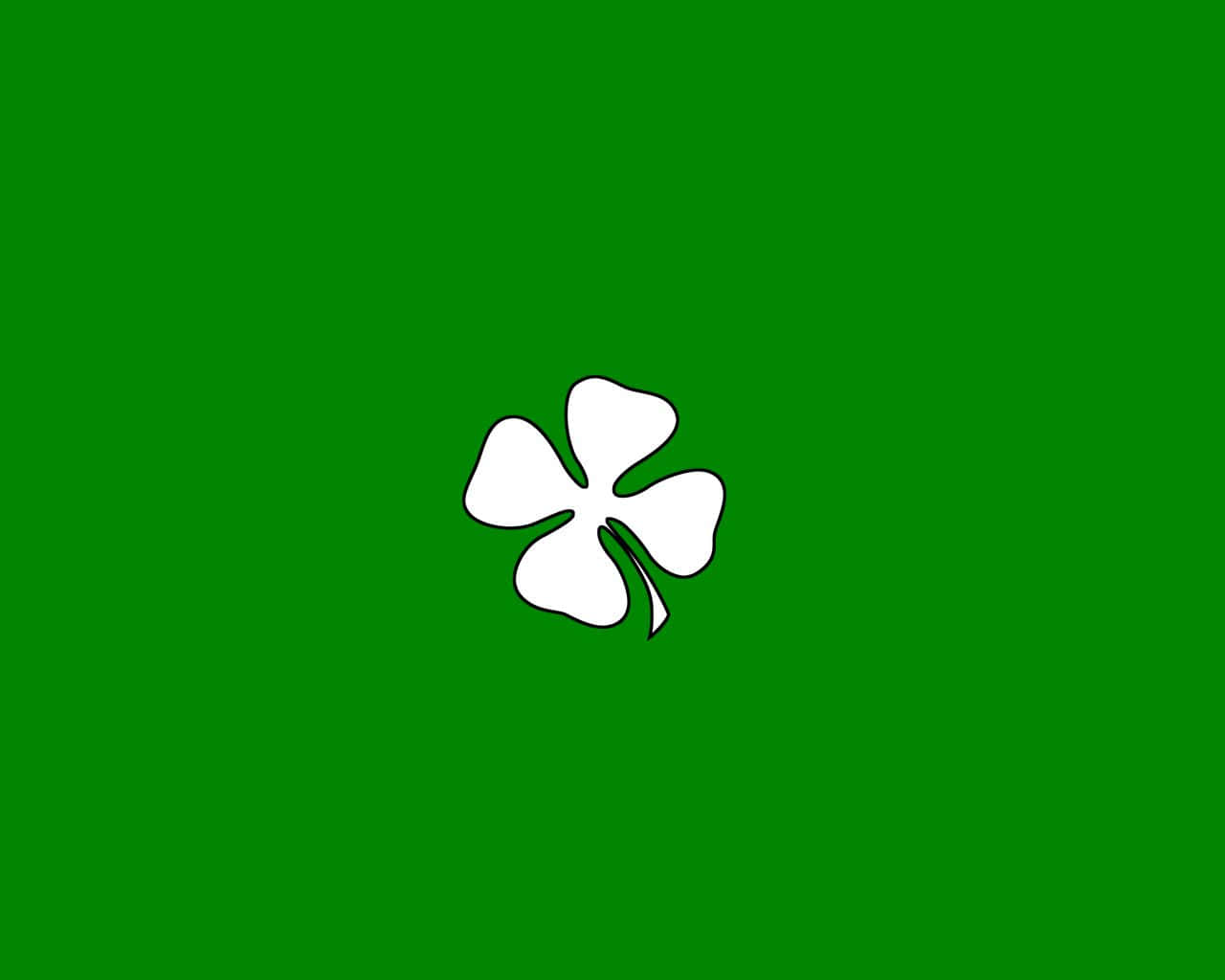 White Celtic Irish Cloverleaf Background