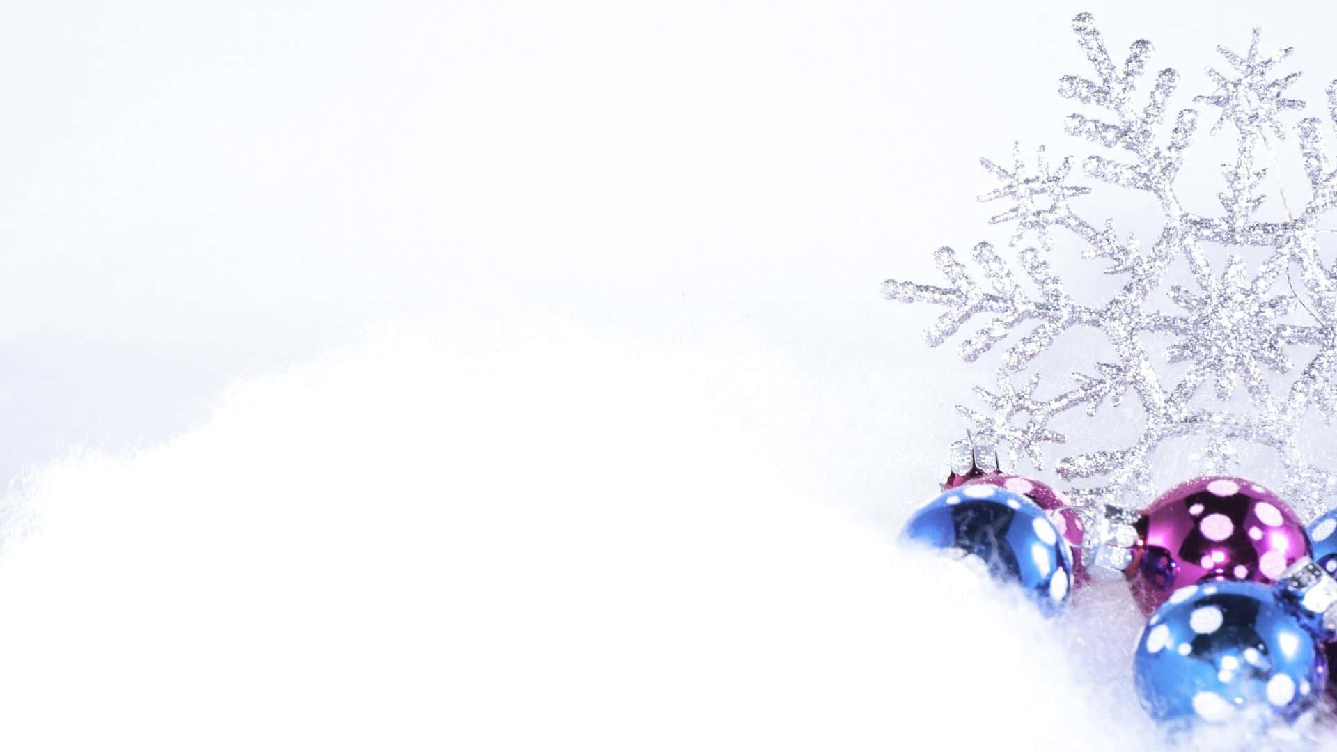 White Christmas Snowflake Balls Background Background