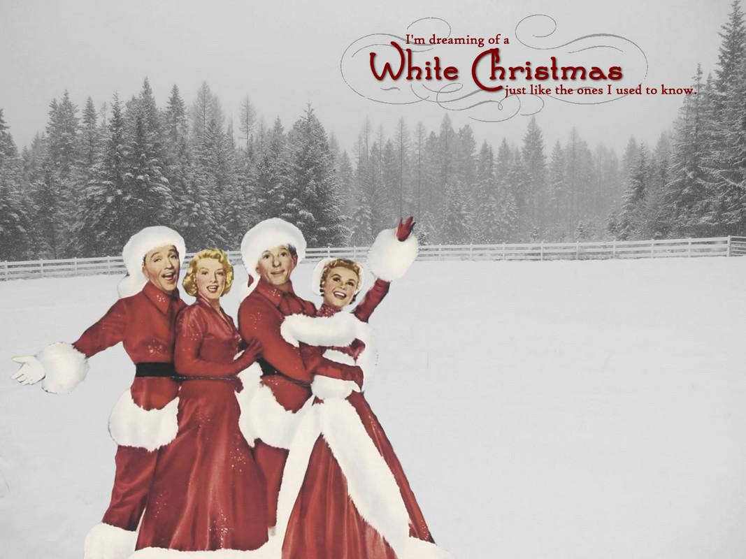 White Christmas With Bing Crosby Background