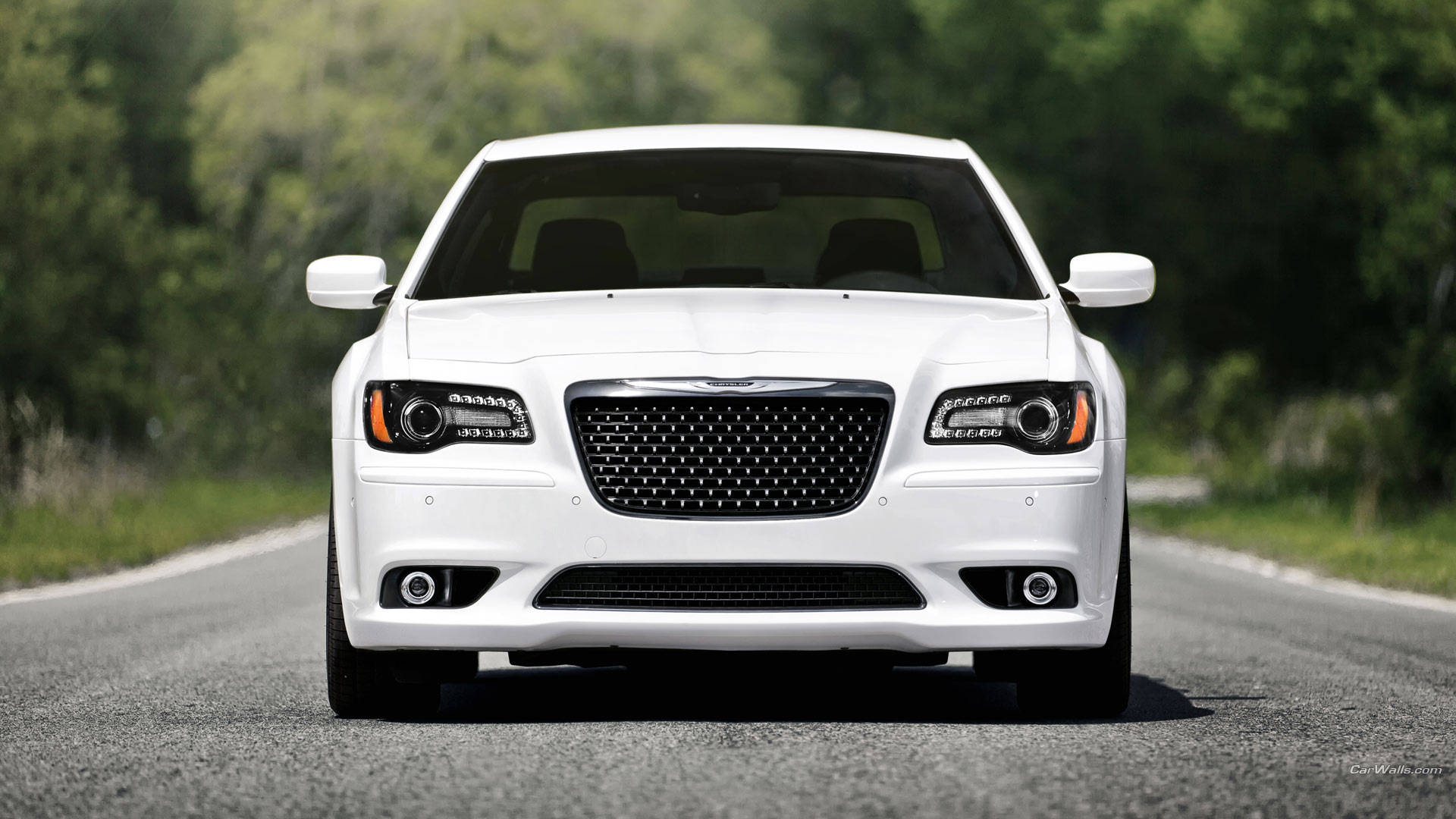White Chrysler Vehicle Background