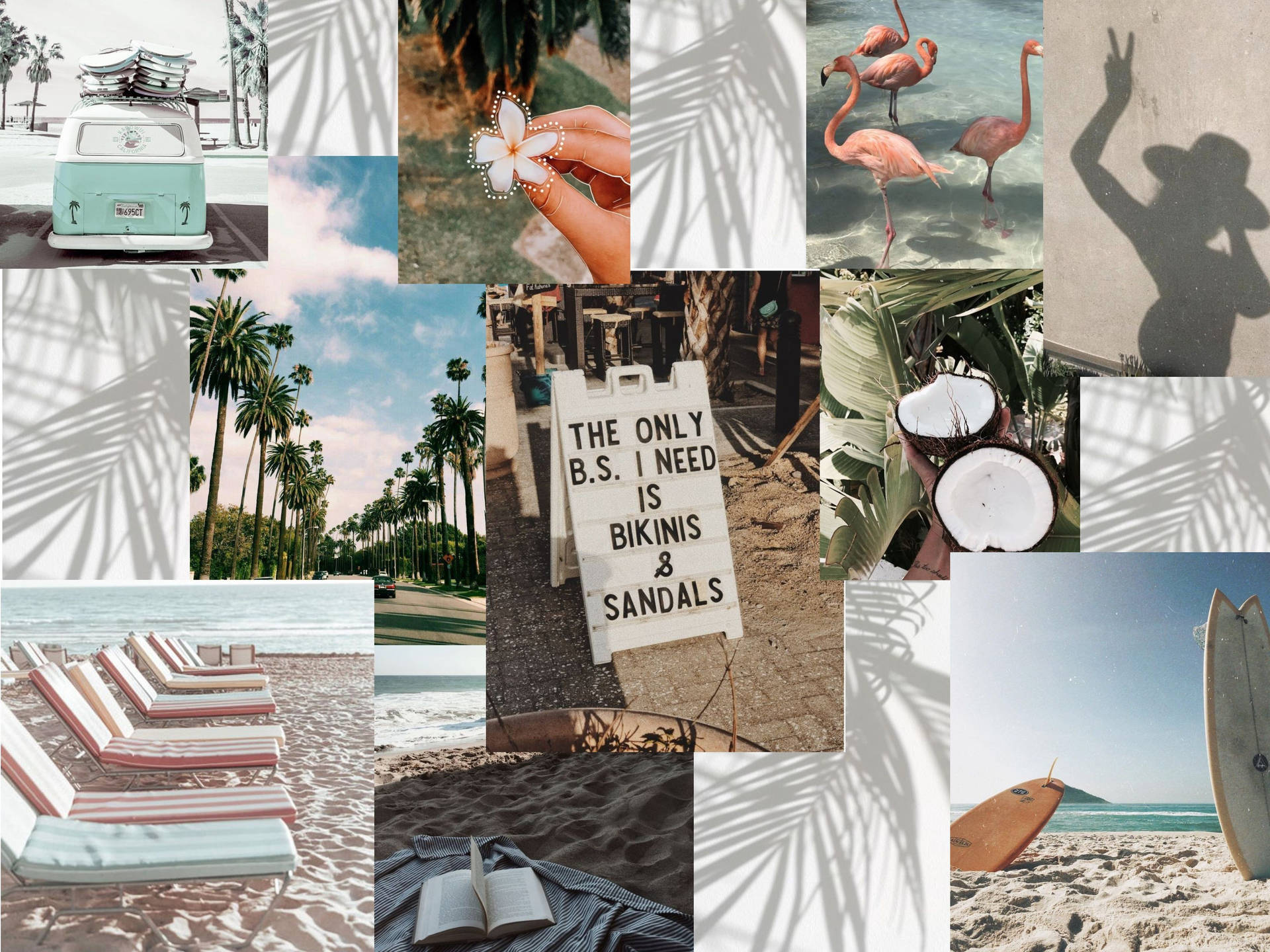 White Collage Summer Vibes