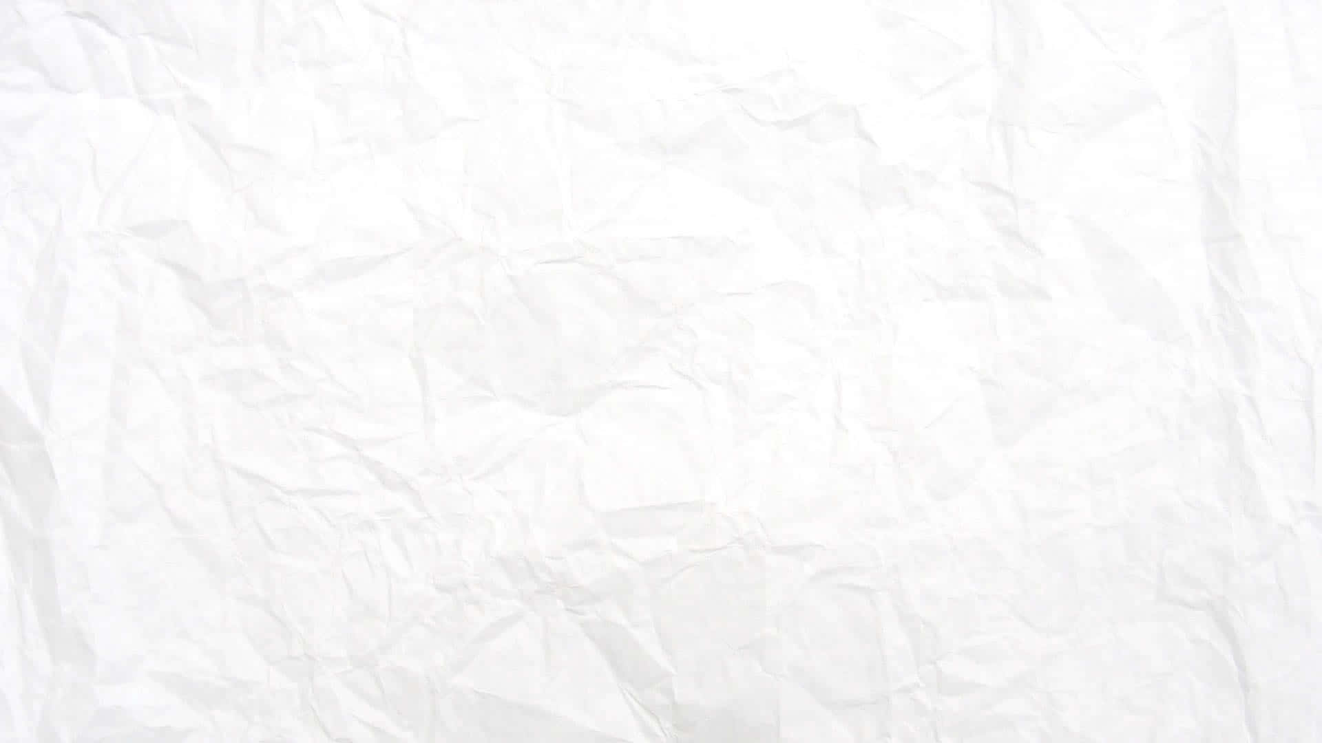 White Crumpled Paper Background