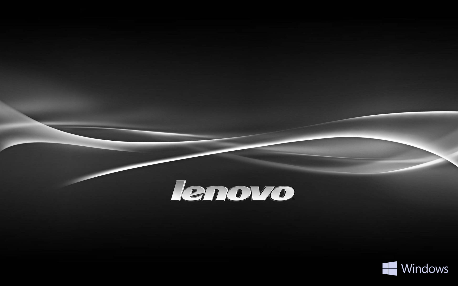 White Curved Lines Lenovo Official Background