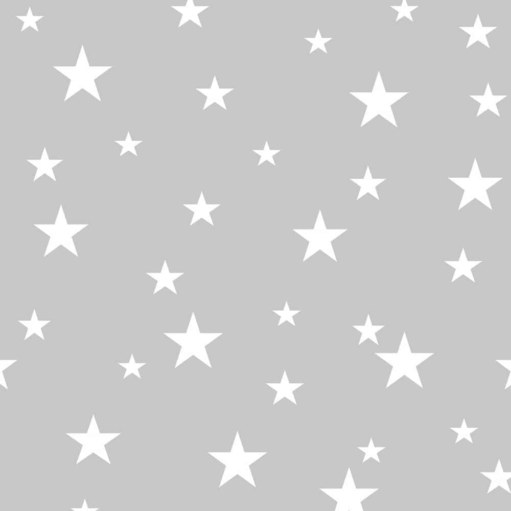 White Cute Stars Pattern