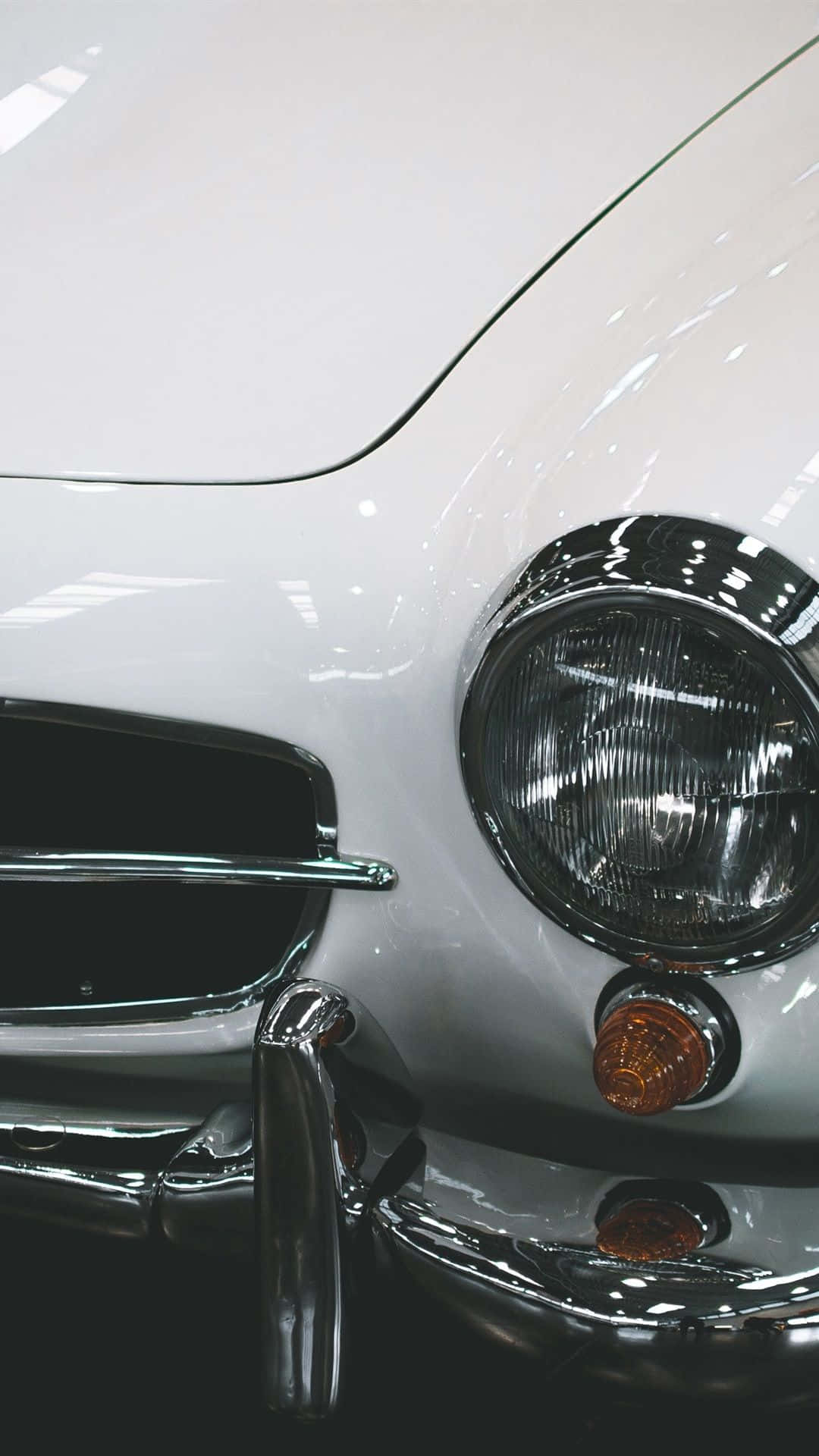 White Detailing Mercedes Classic Iphone Background