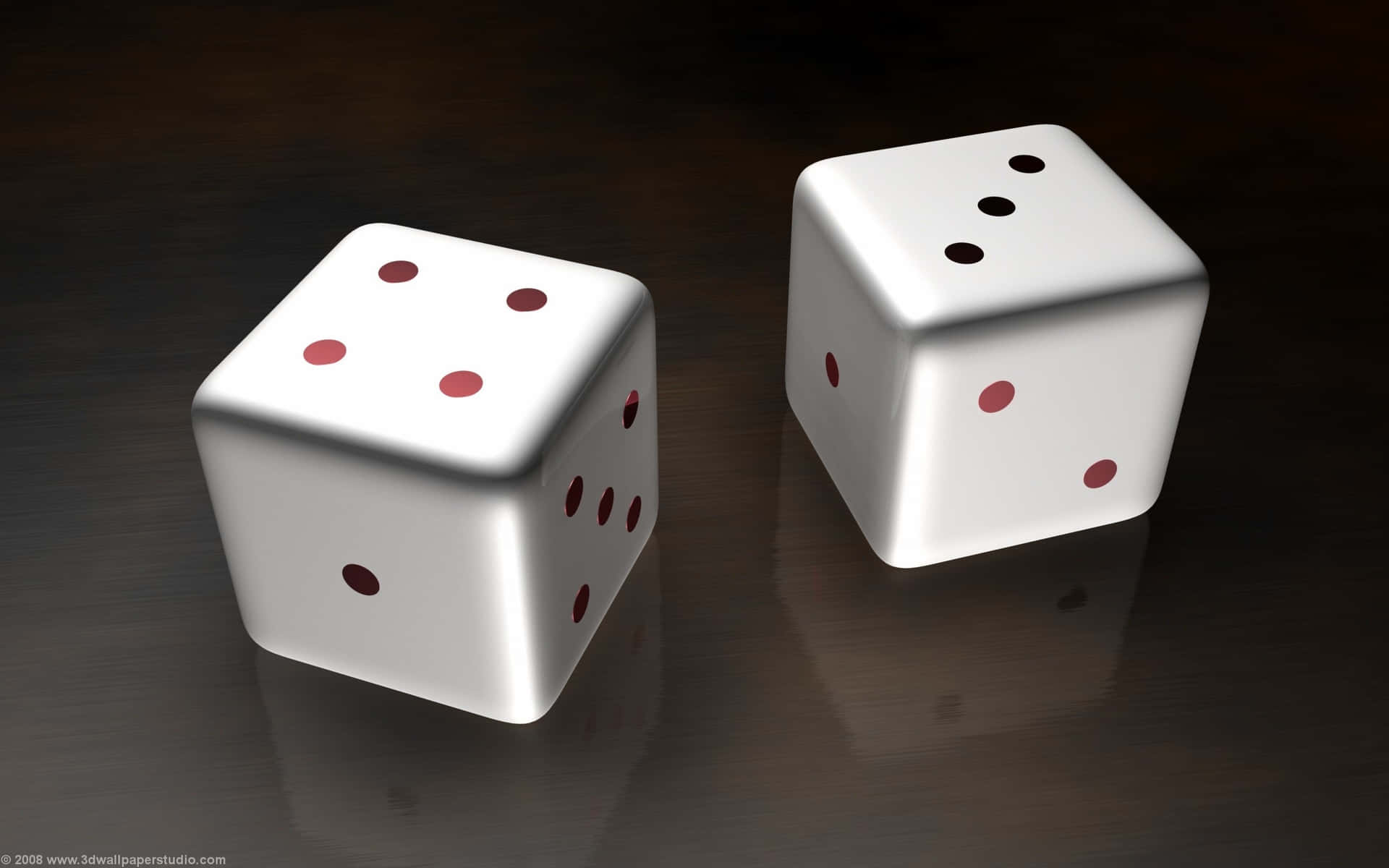 White Dice Reflections.jpg Background