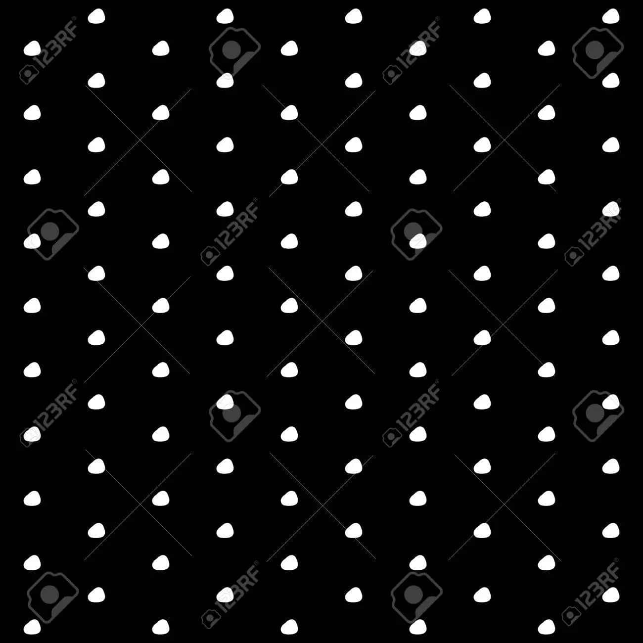 White Dots On Black Background Stock Vector Background
