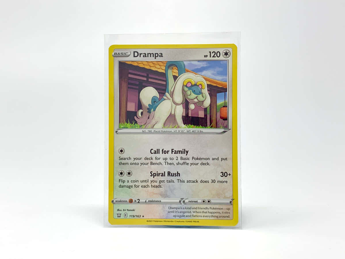 White Drampa Card Background