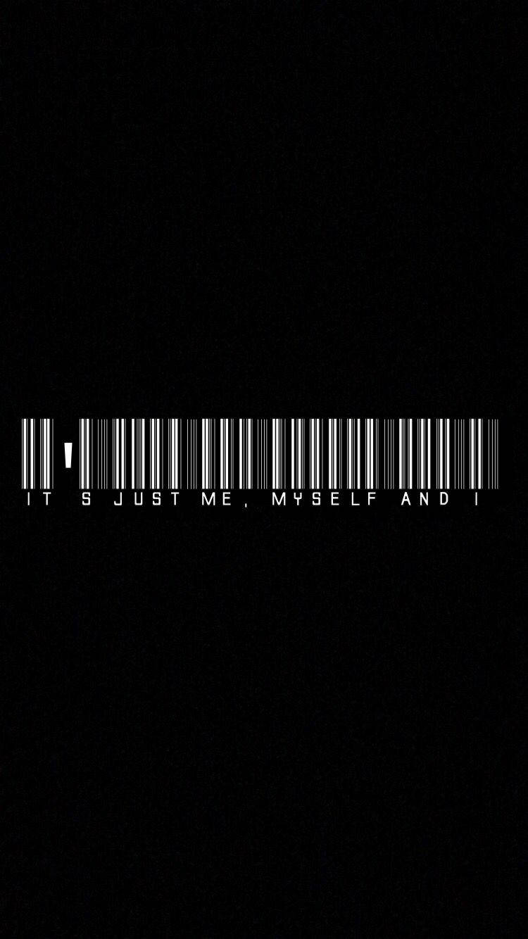 White E-girl Aesthetic Bar Code Background