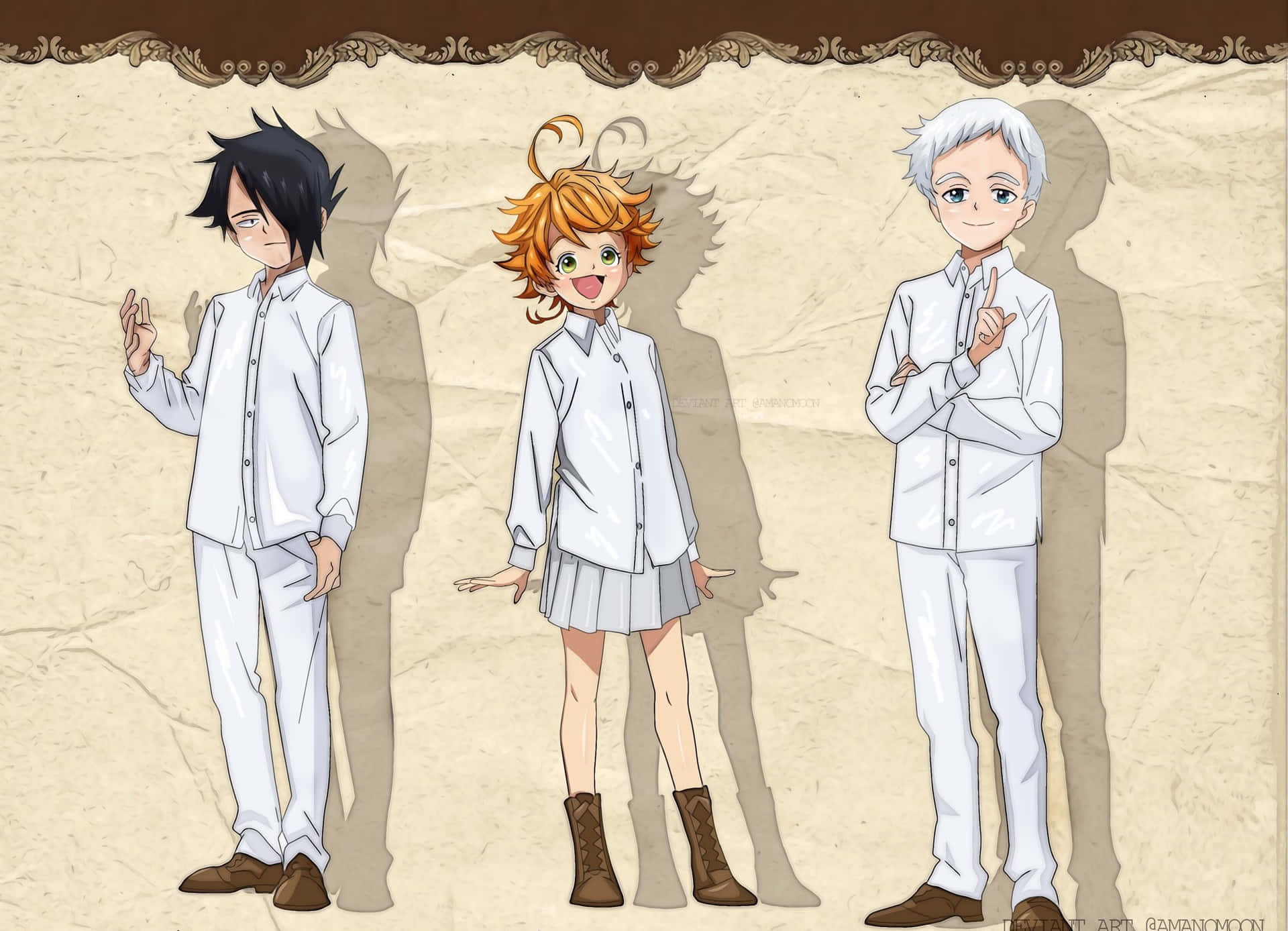White Emma Norman Ray The Promised Neverland Background