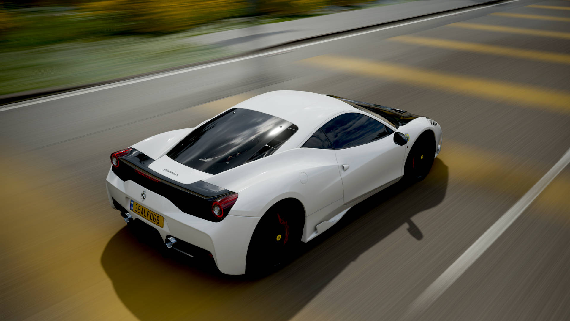 White Ferrari From Forza Horizon 4 Background