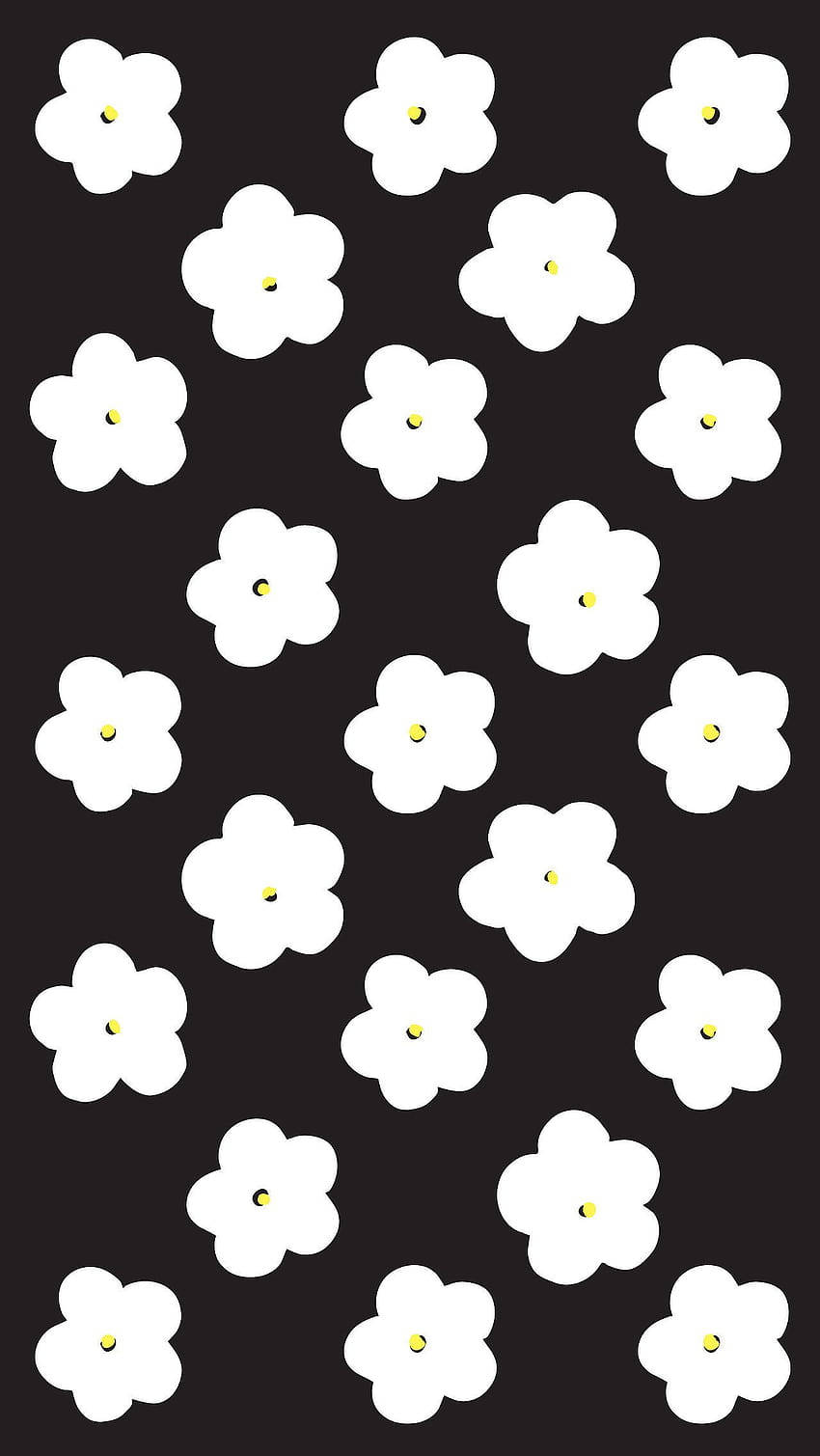 White Flower Iphone Graphic Art Background