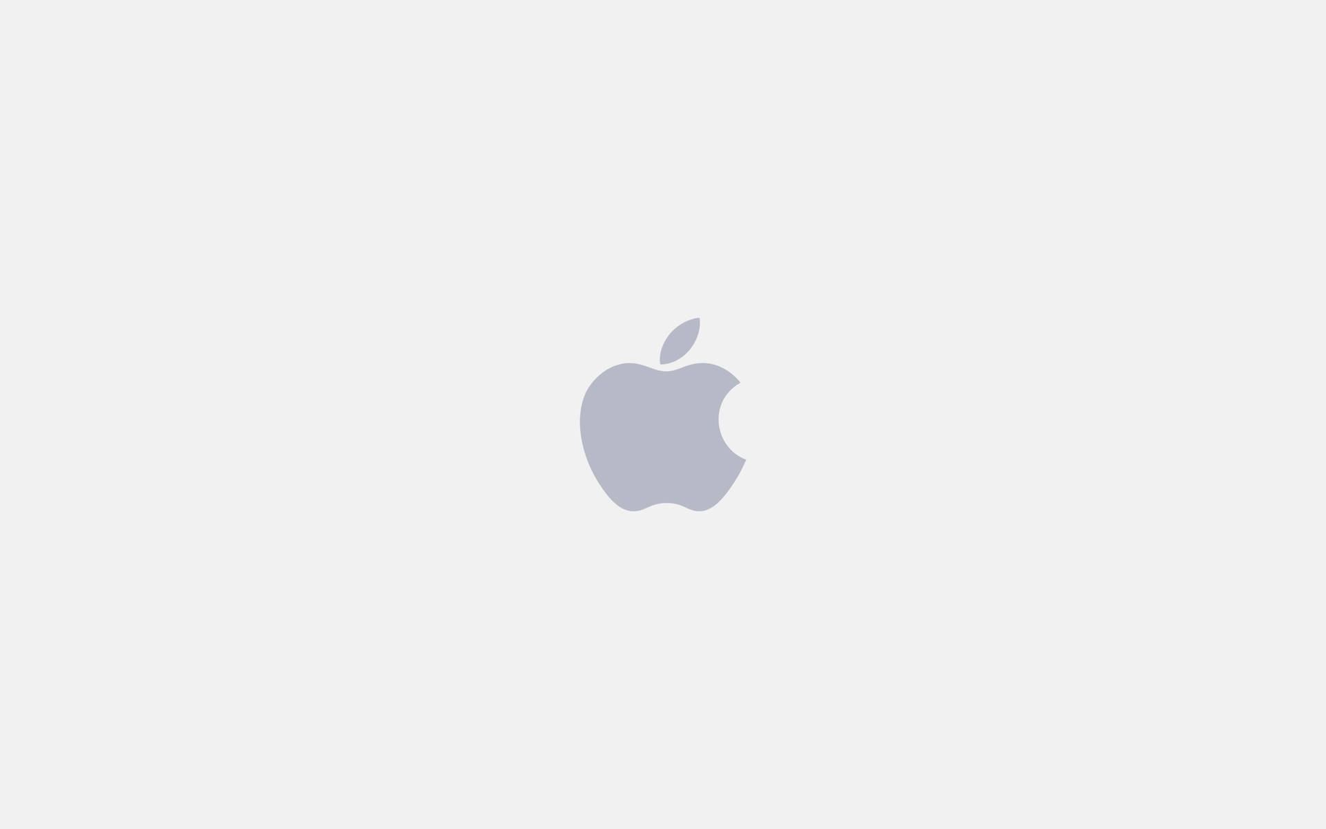 White Full Screen Apple Logo Background