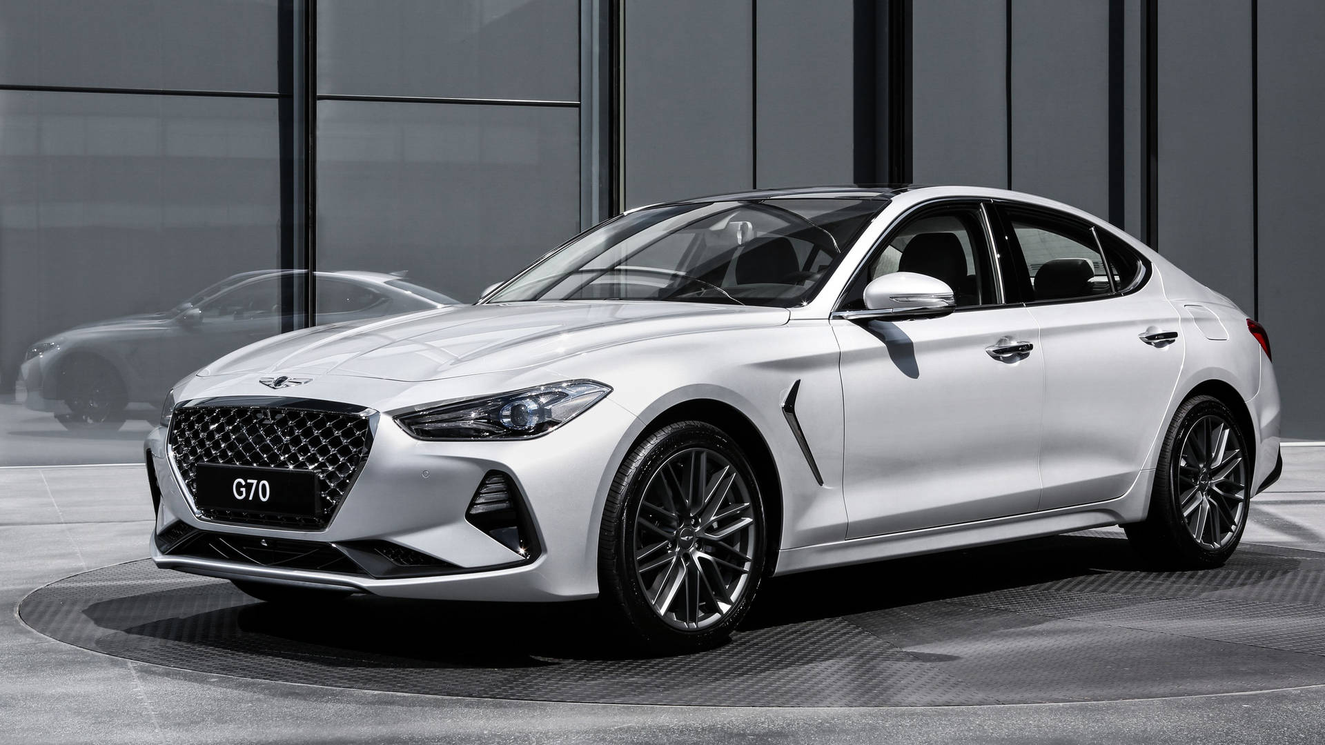 White Genesis G70 Background