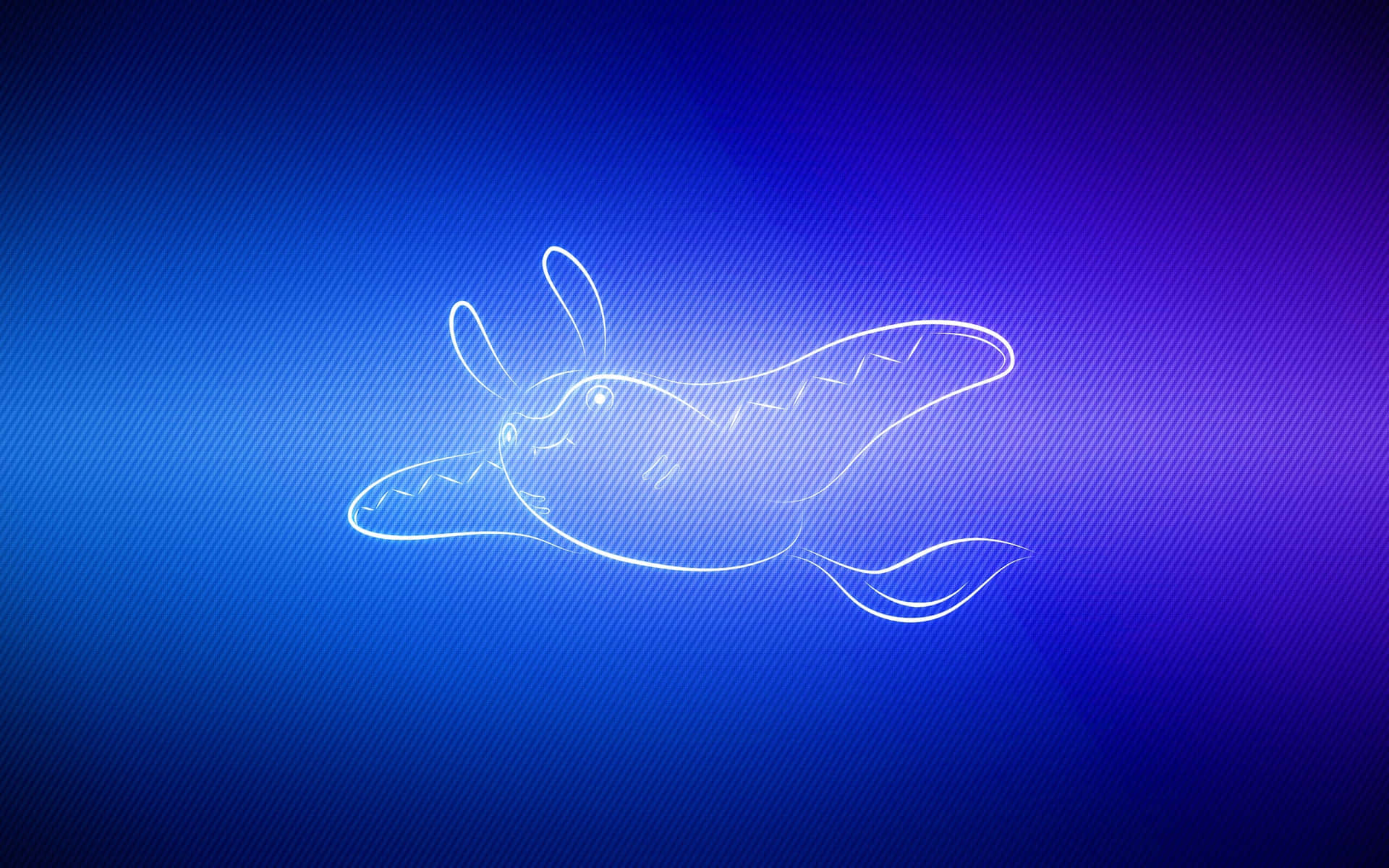 White Glowing Mantine Art Background