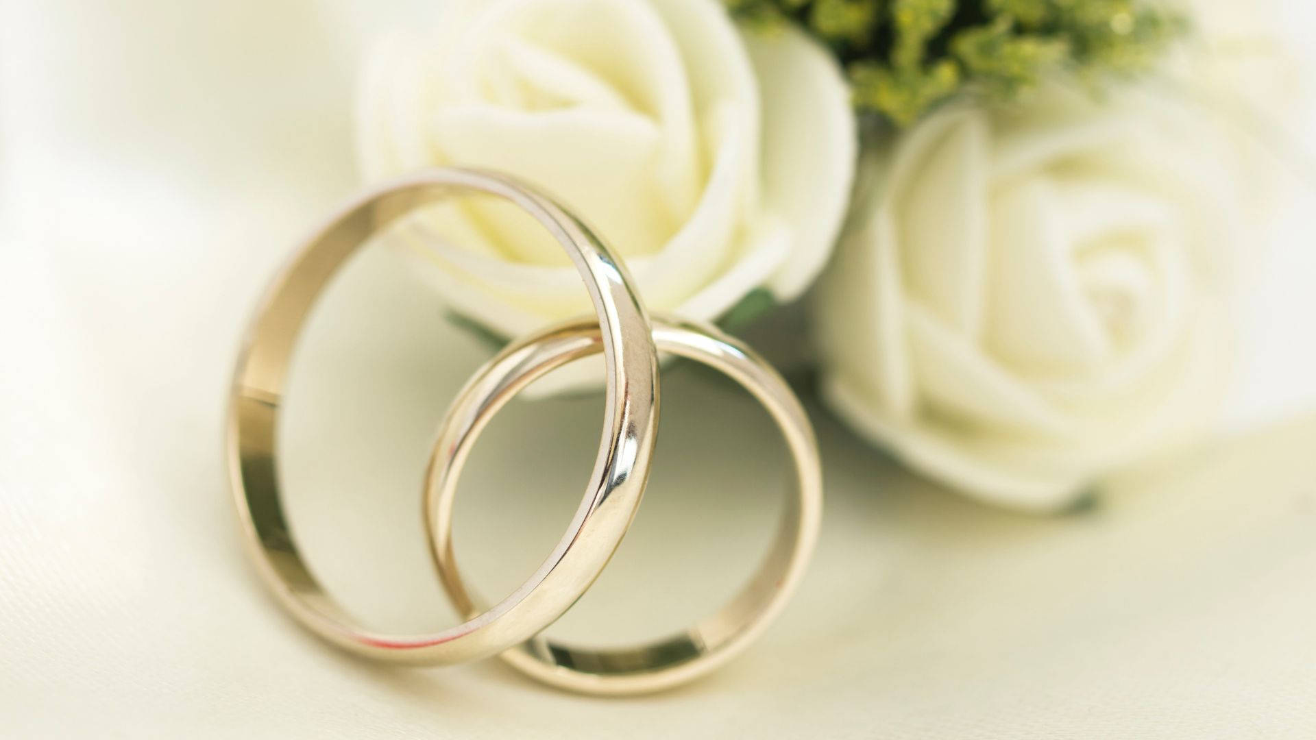 White Gold Wedding Ring Background