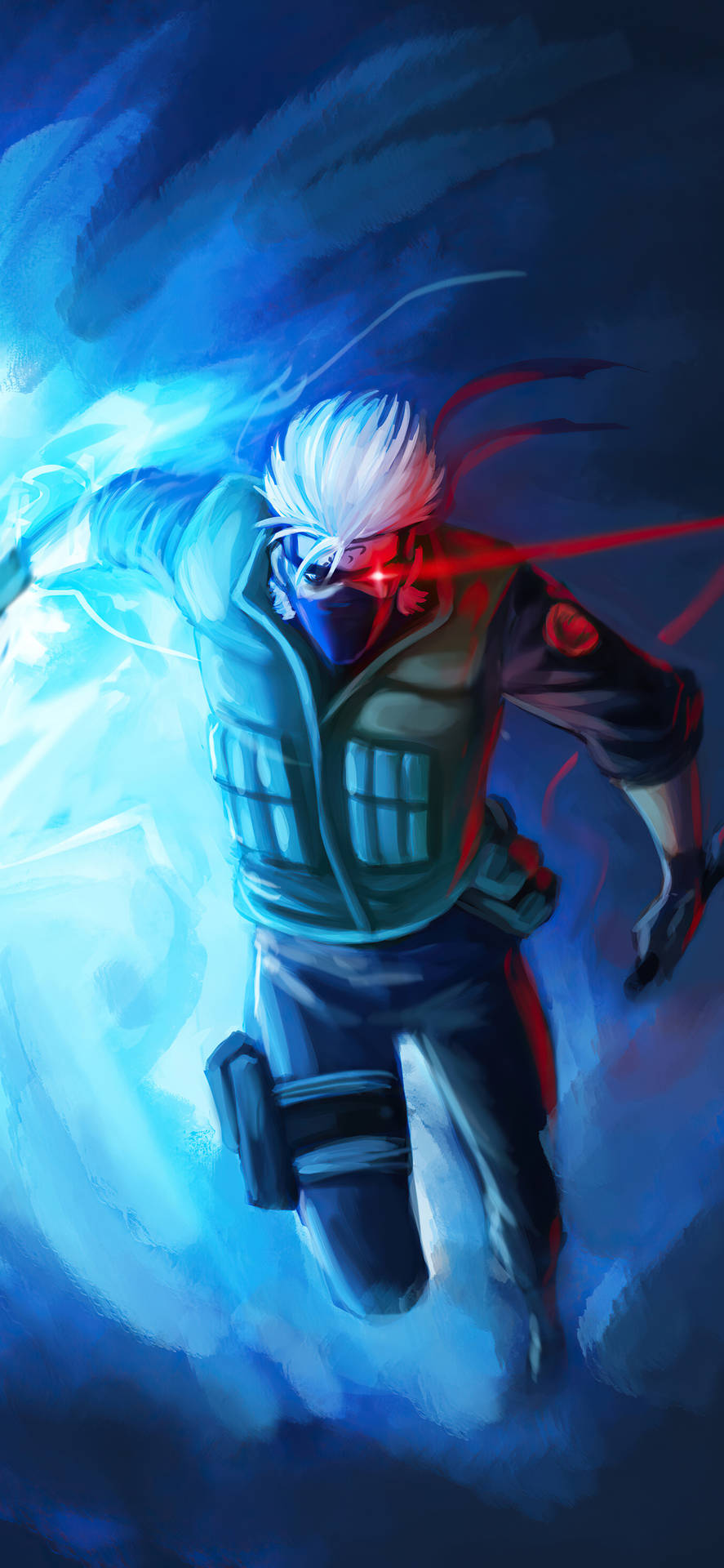 White-haired Kakashi Iphone Background