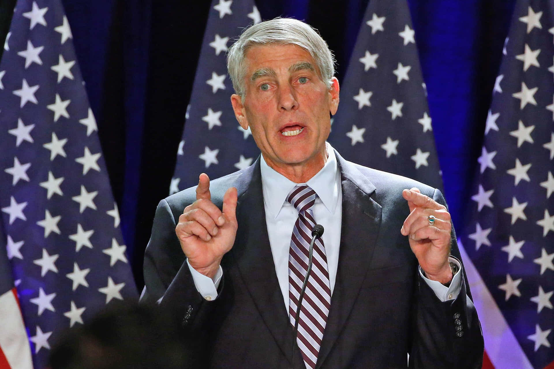White Haired Mark Udall Background