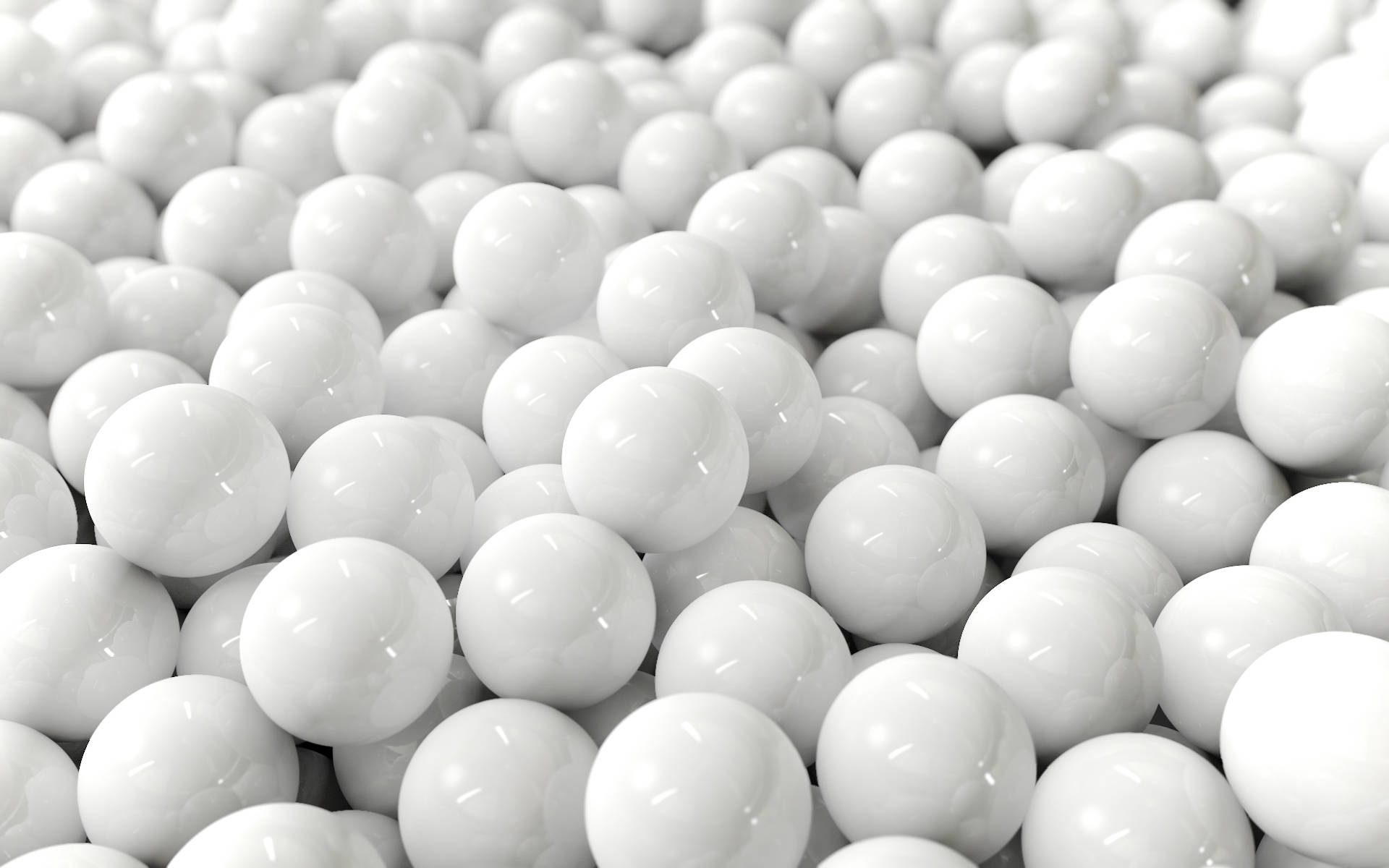 White Hd 3d Beads Background