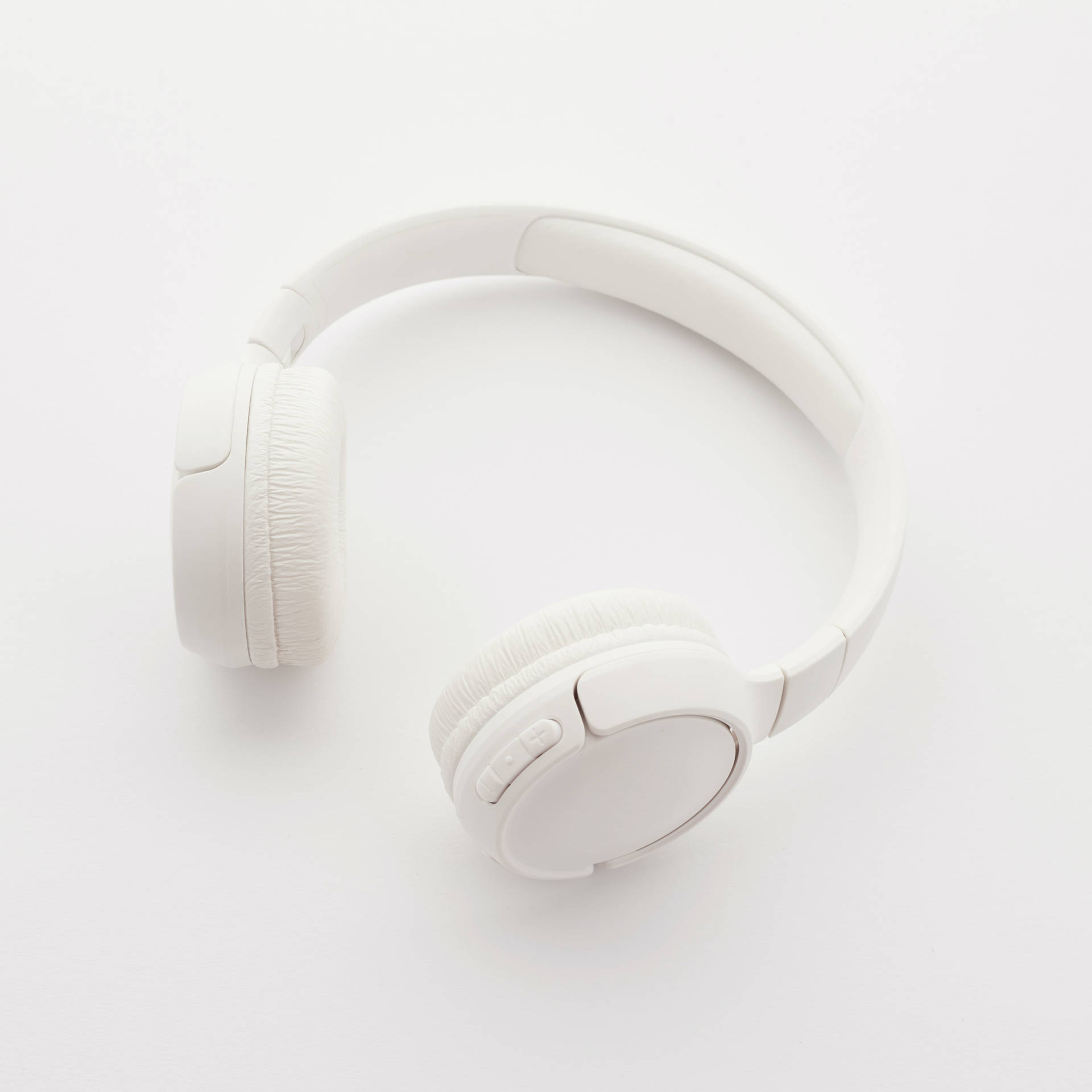 White Hd Headphones Background