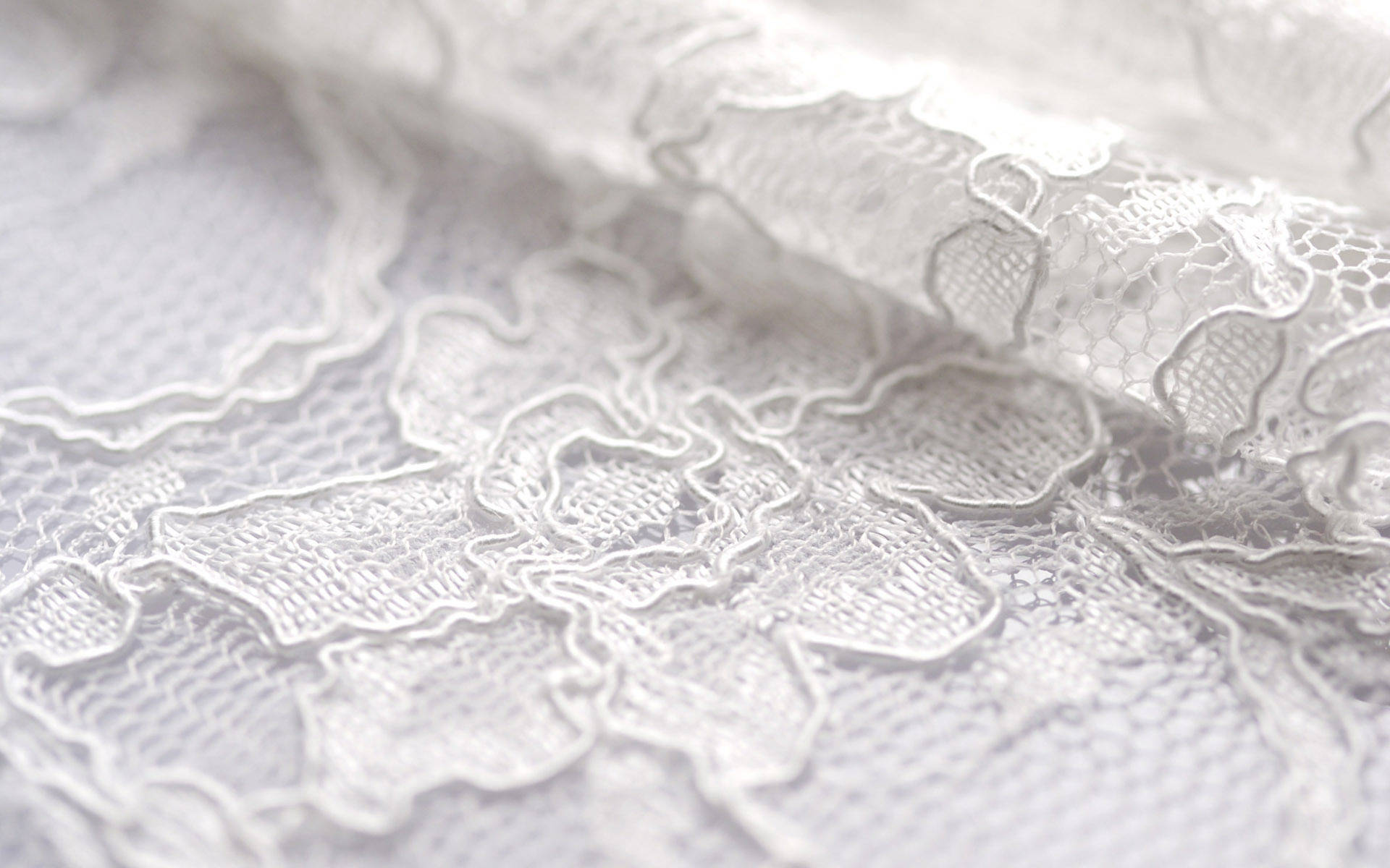 White Hd Lace Fabric Background