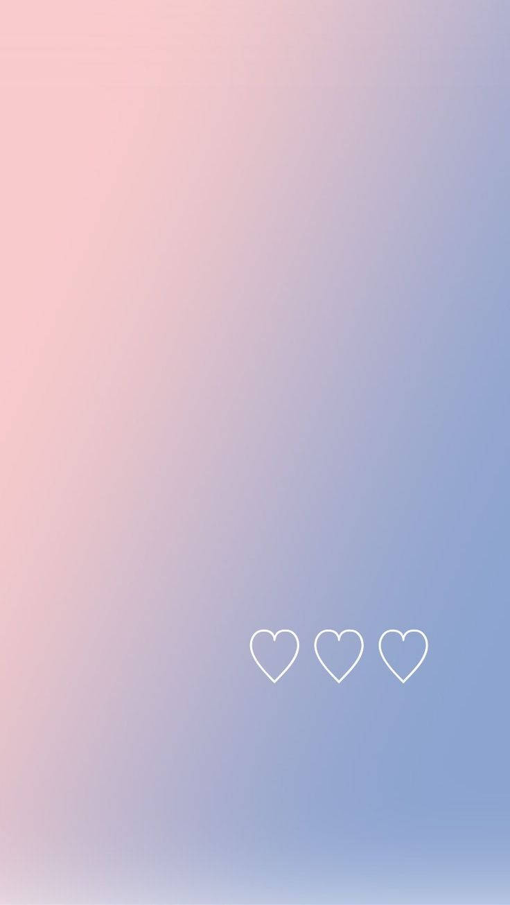 White Hearts Cute Iphone Lock Screen Background