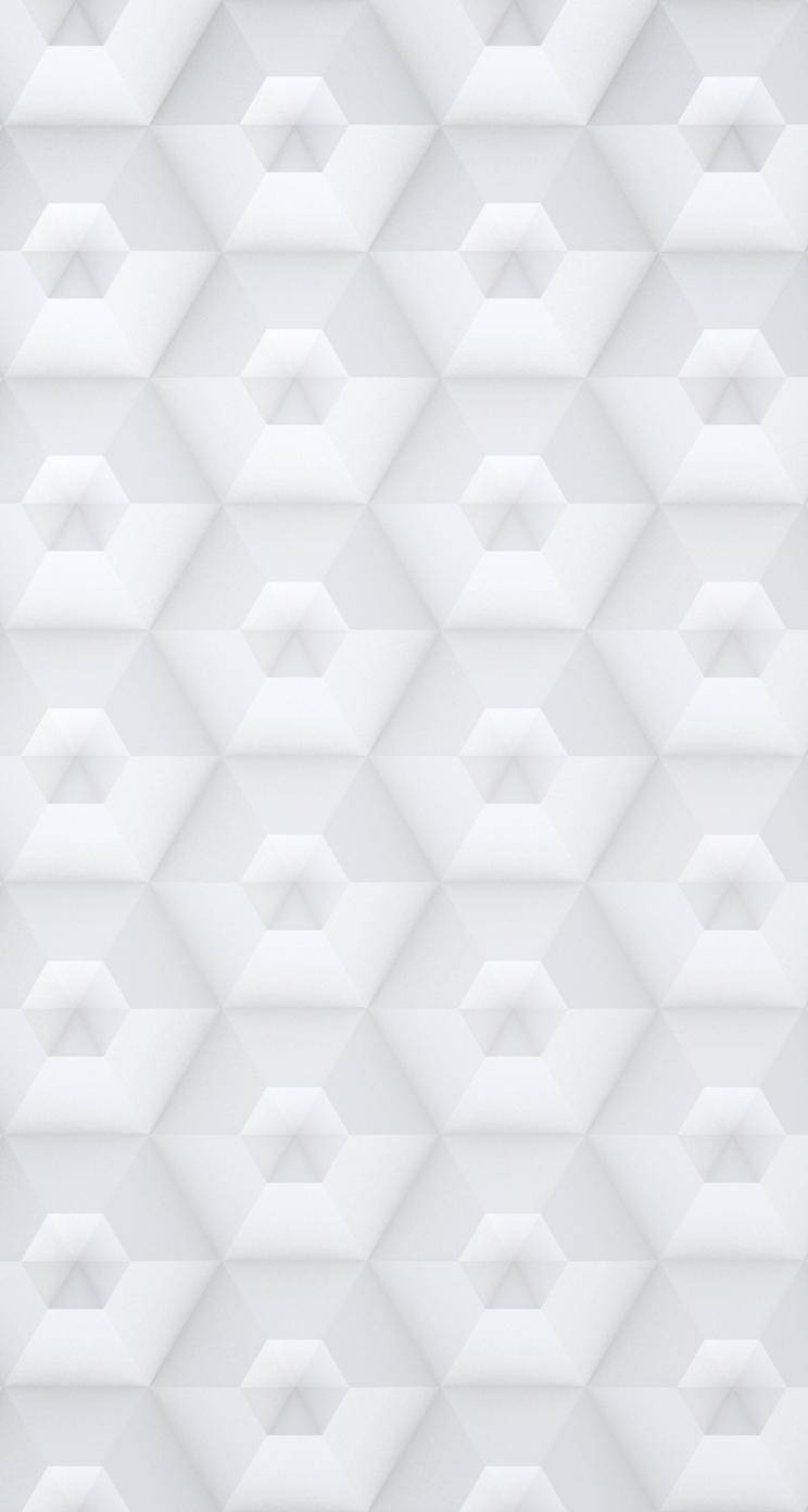 White Hexagonal Shapes Ios 7 Background