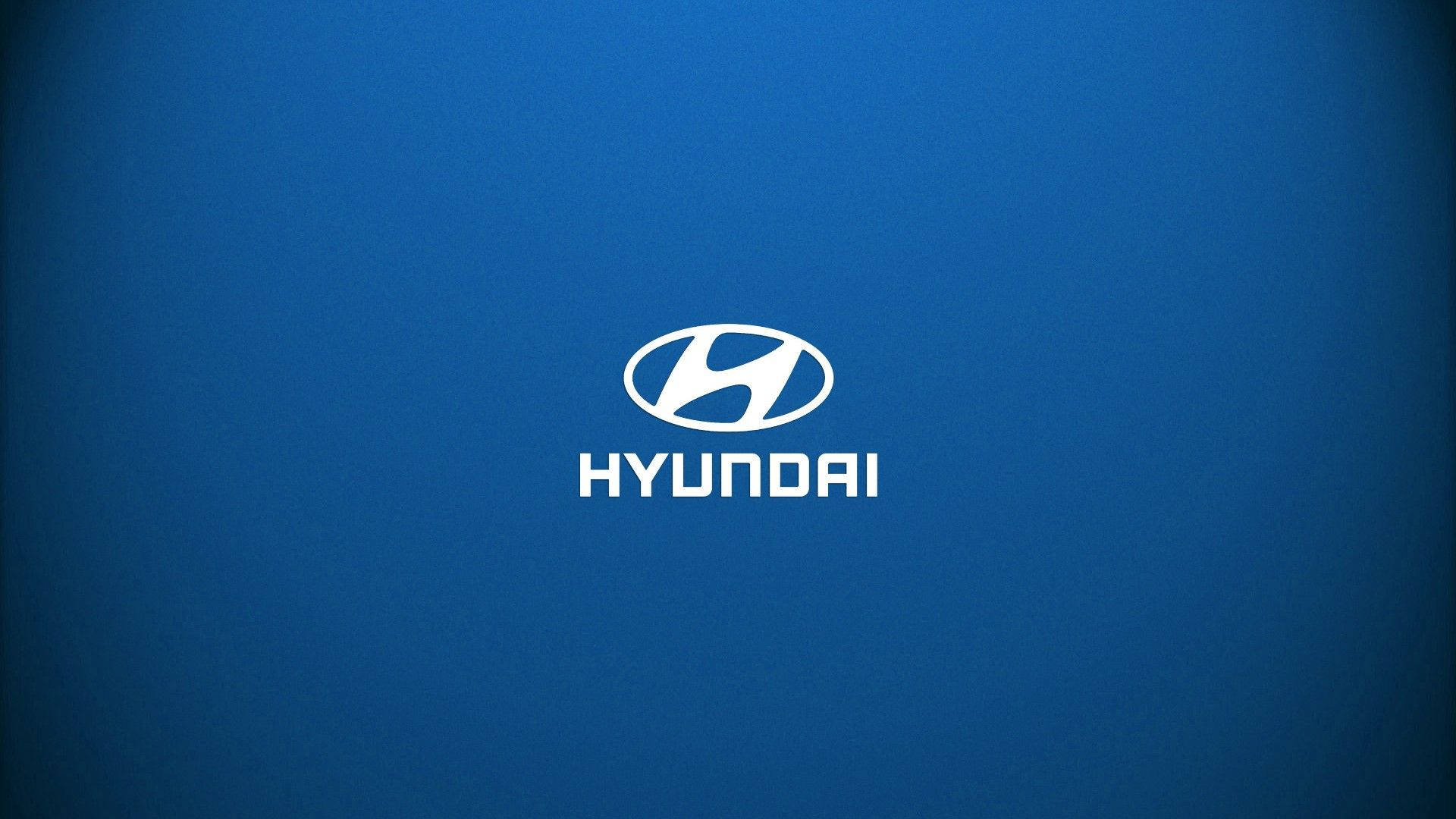 White Hyundai Logo Background