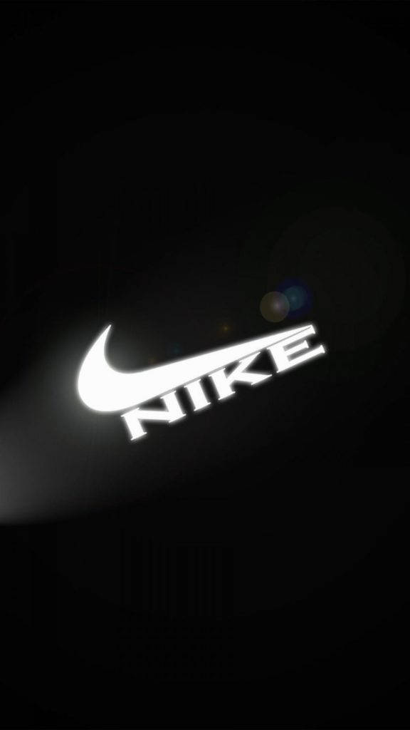 White Illuminated Nike Iphone Background Background