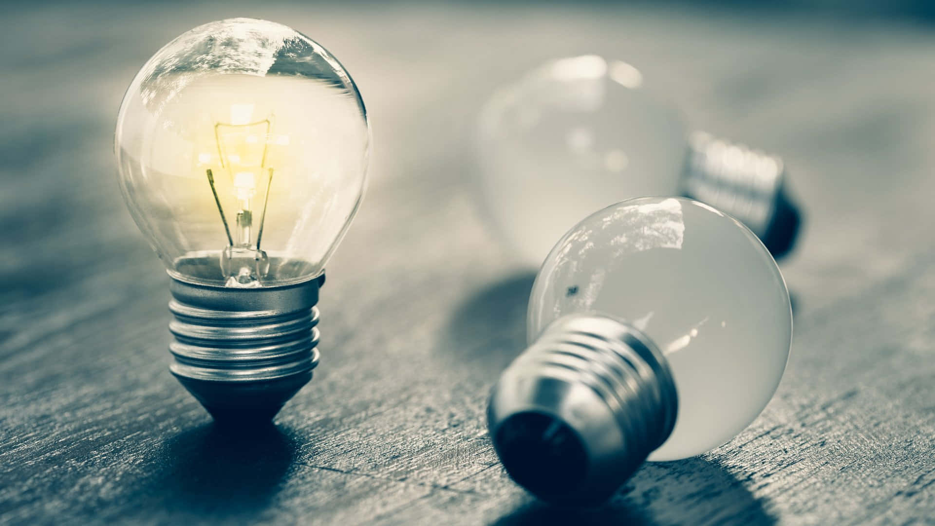 White Incandescent Light Bulb