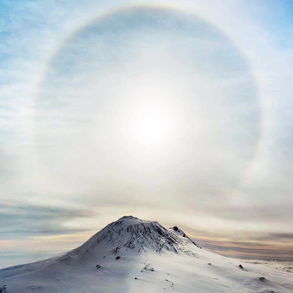 White Ipad Background Snow Mountain Background