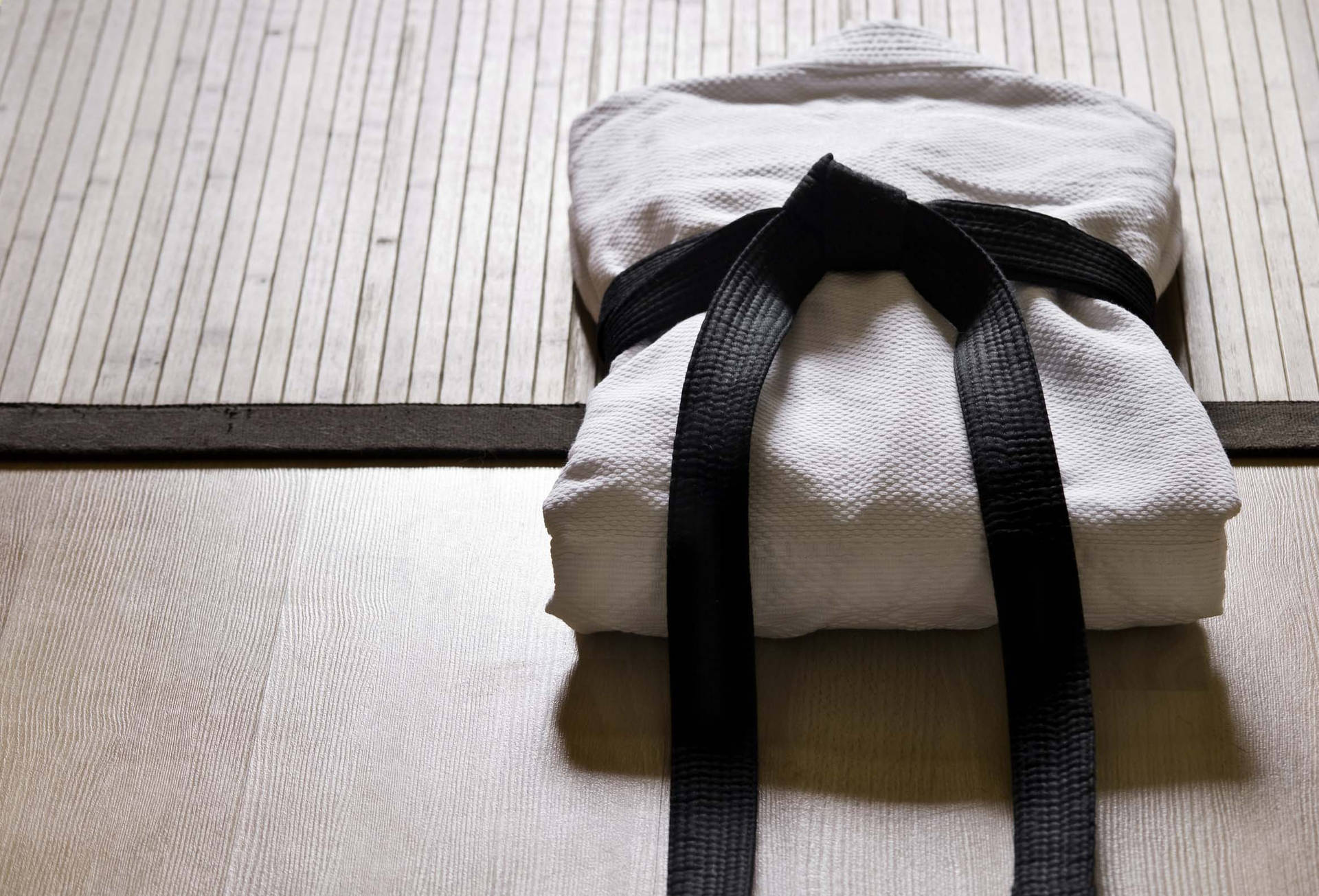White Judo Uniform Background