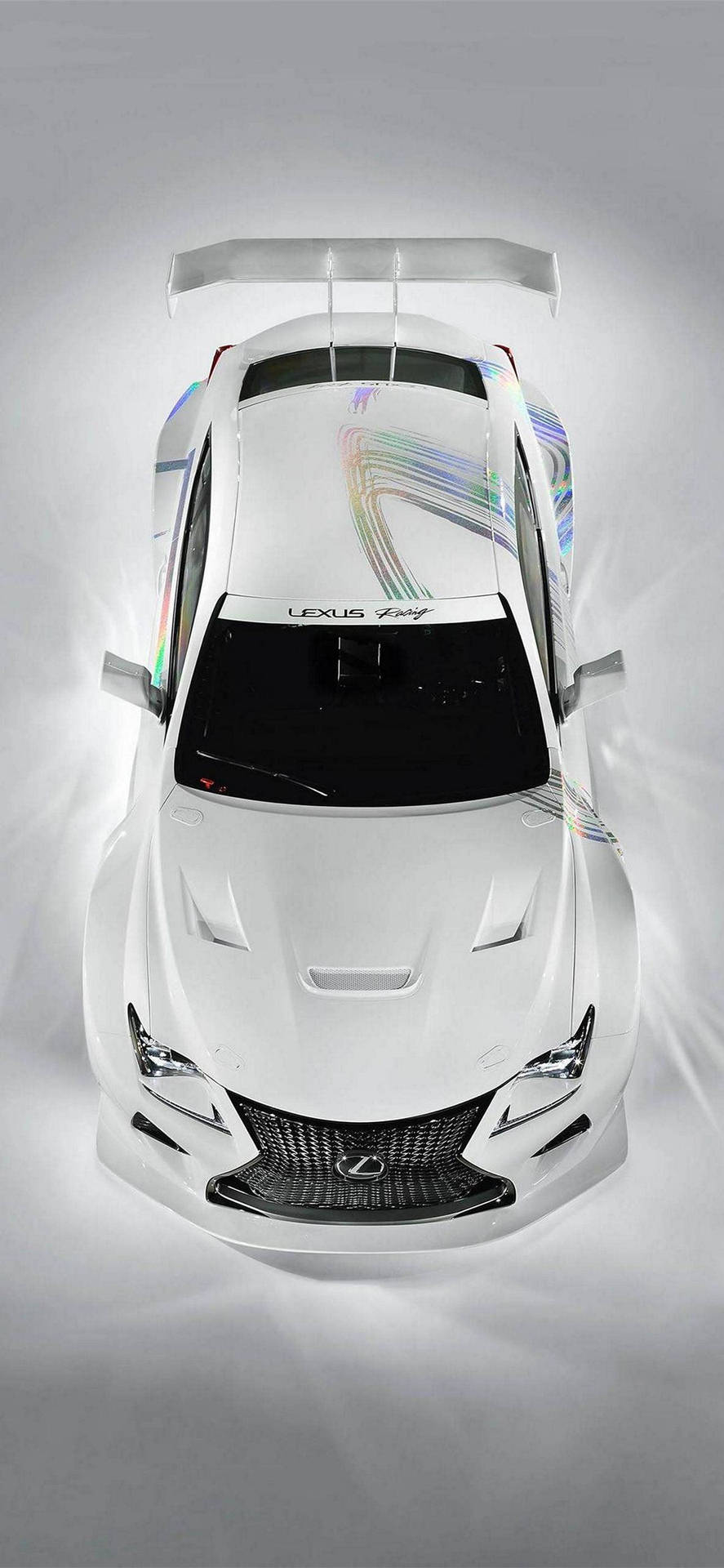 White Lexus Top Iphone Background