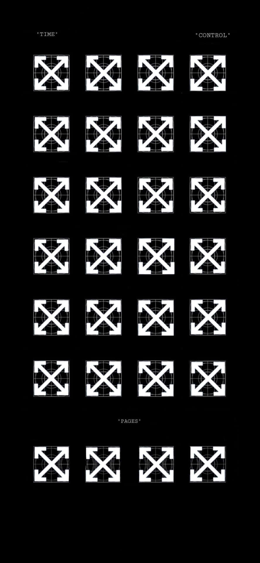 White Logo Patterns Off White Iphone