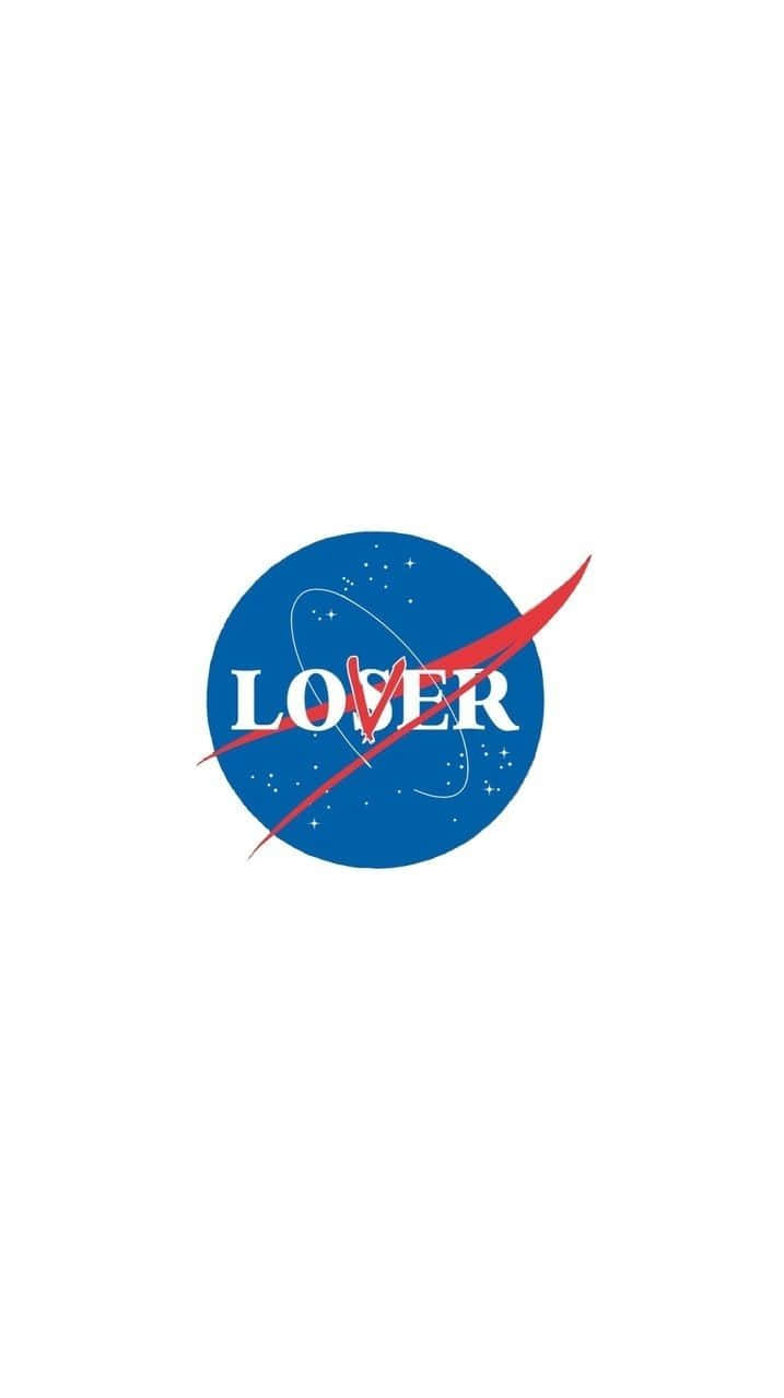 White Lover Loser Nasa Logo Background