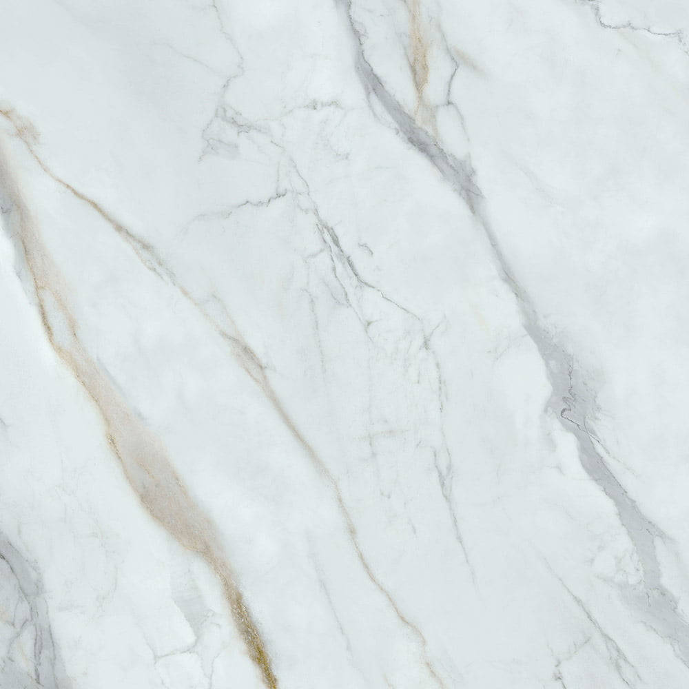 White Marble Texture With Swirls Of Black Inclusions Background