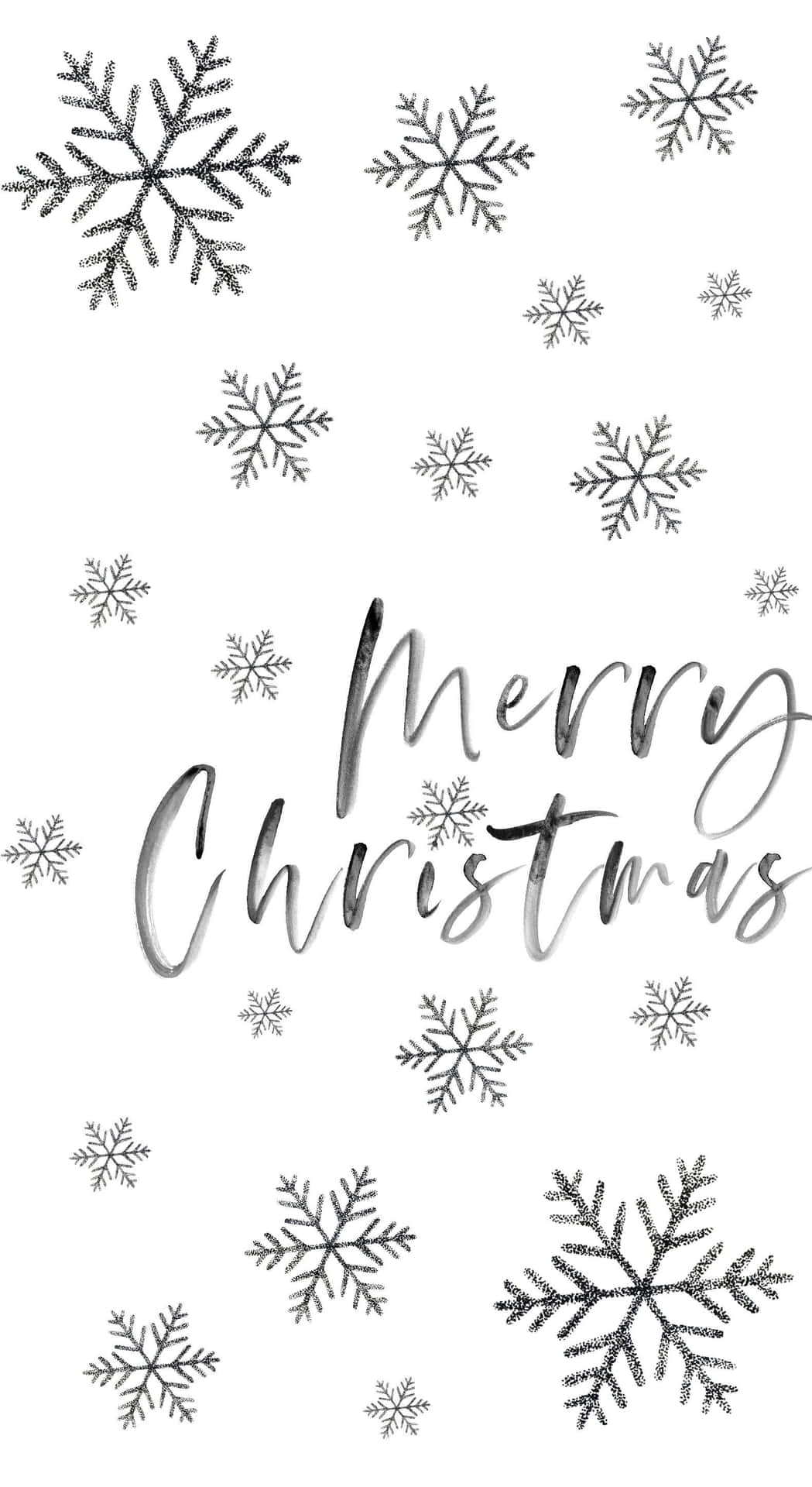 White Merry Christmas Iphone Background