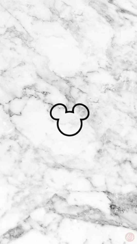 White Mickey Mouse Marble Background