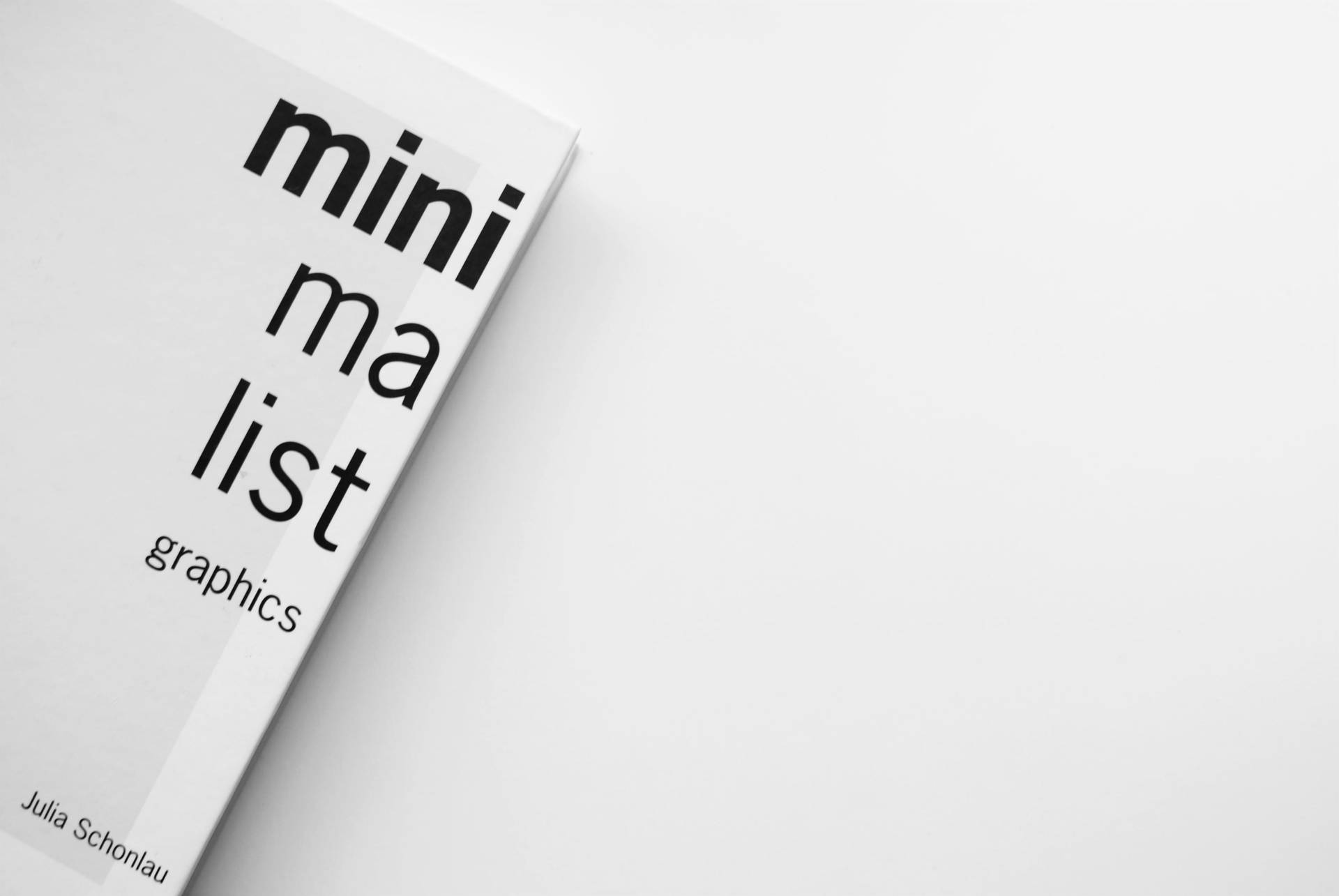 White Minimalist Book Background