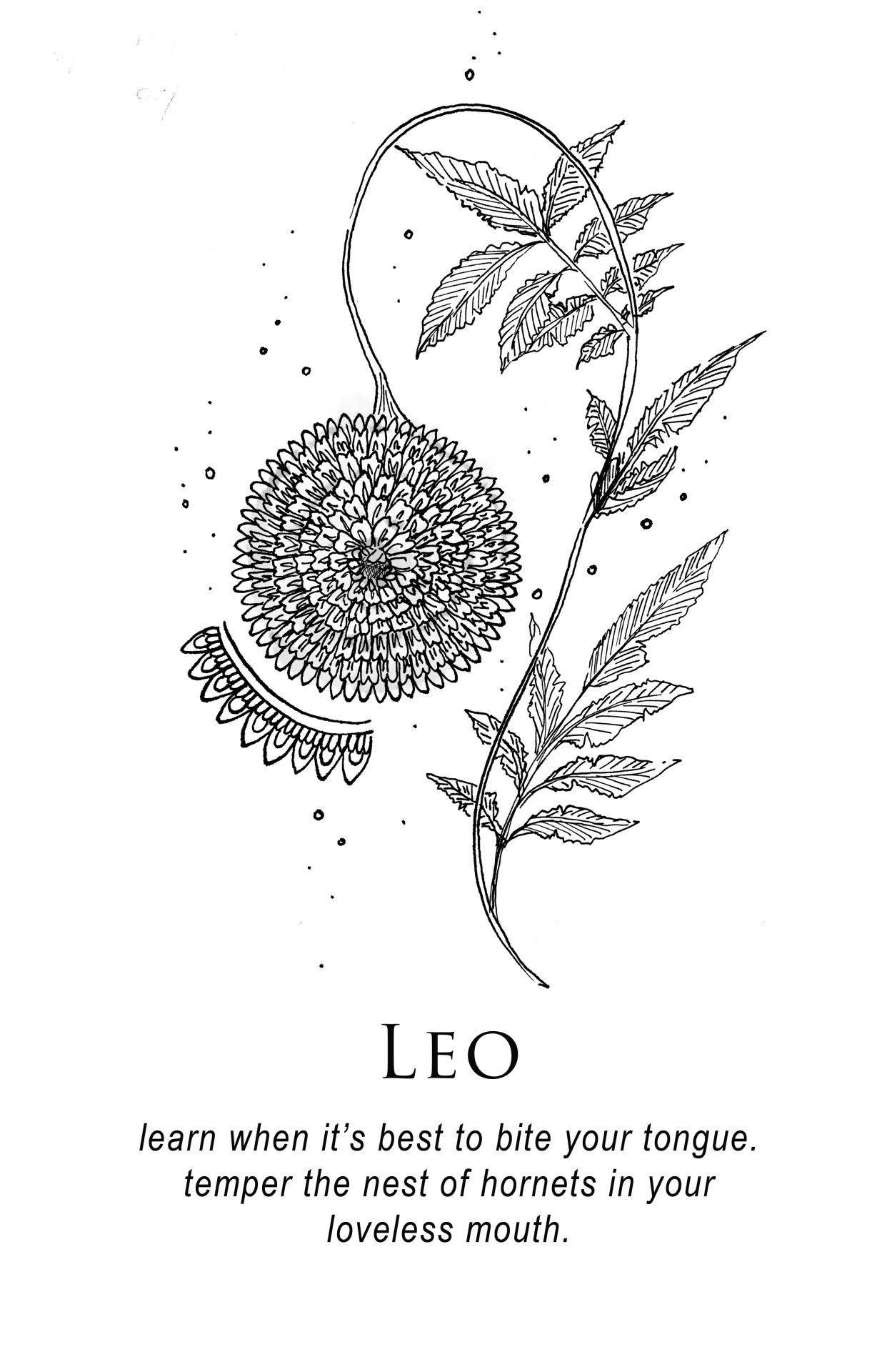 White Minimalist Leo Background